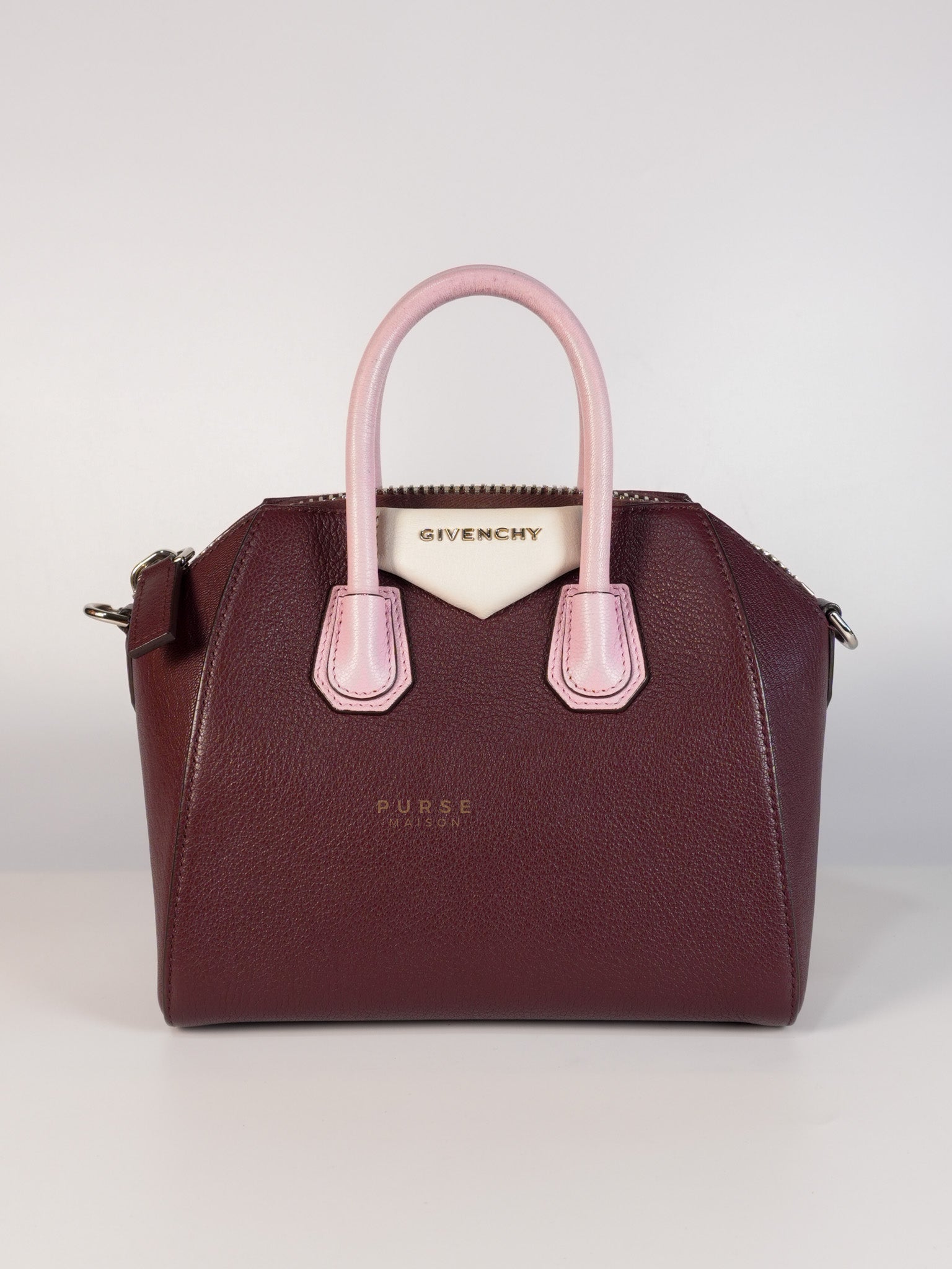 Antigona Mini Tri-Color in Goatskin Leather | Purse Maison Luxury Bags Shop