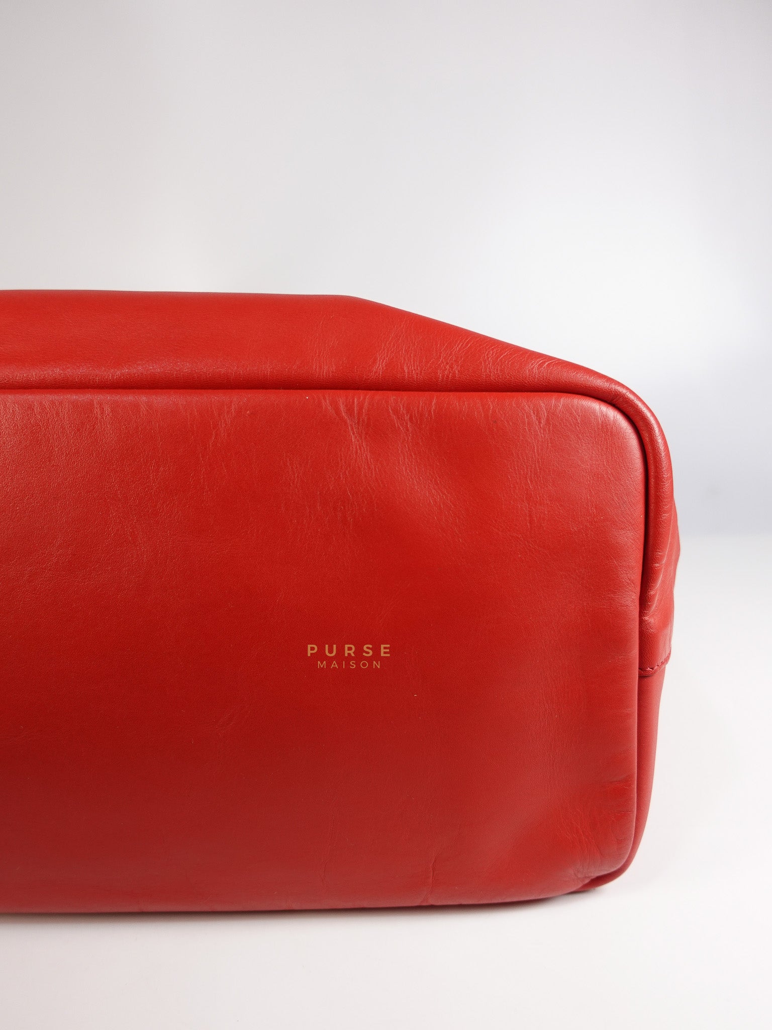 Antigona Shopper Tote Bag in Red Calfskin Leather | Purse Maison Luxury Bags Shop