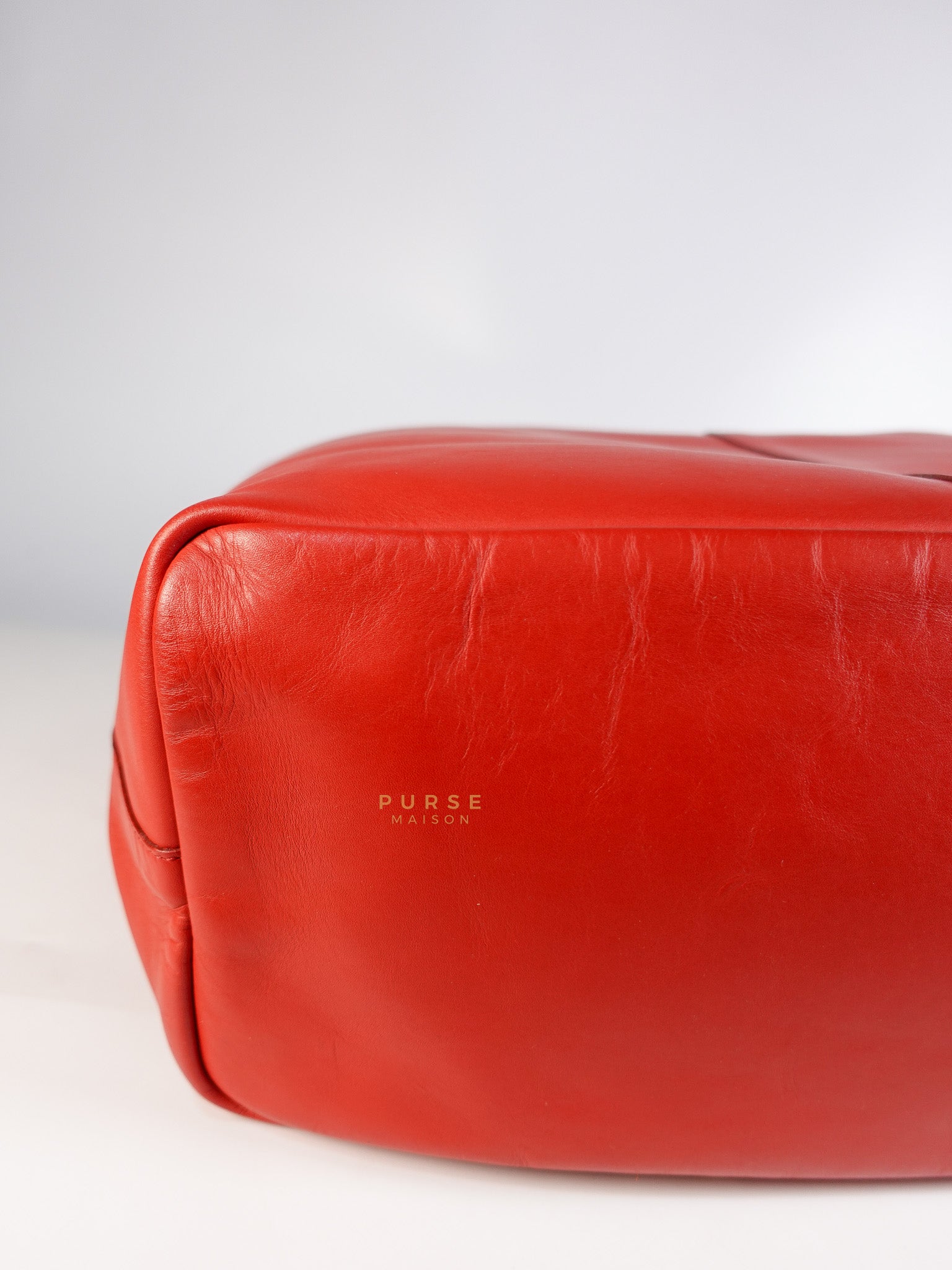 Antigona Shopper Tote Bag in Red Calfskin Leather | Purse Maison Luxury Bags Shop