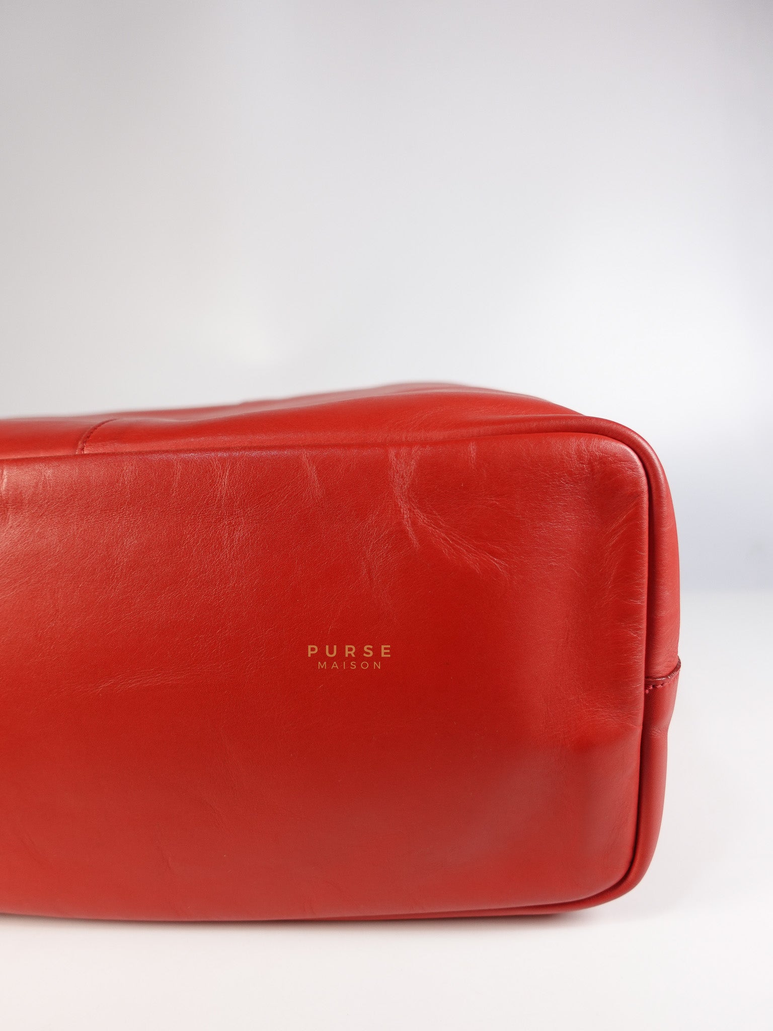 Antigona Shopper Tote Bag in Red Calfskin Leather | Purse Maison Luxury Bags Shop