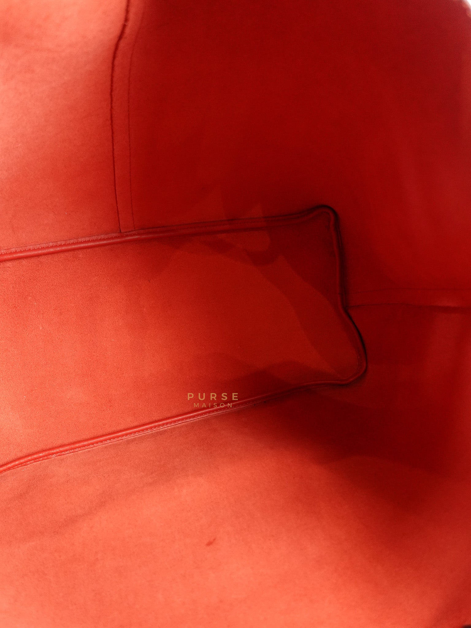 Antigona Shopper Tote Bag in Red Calfskin Leather | Purse Maison Luxury Bags Shop