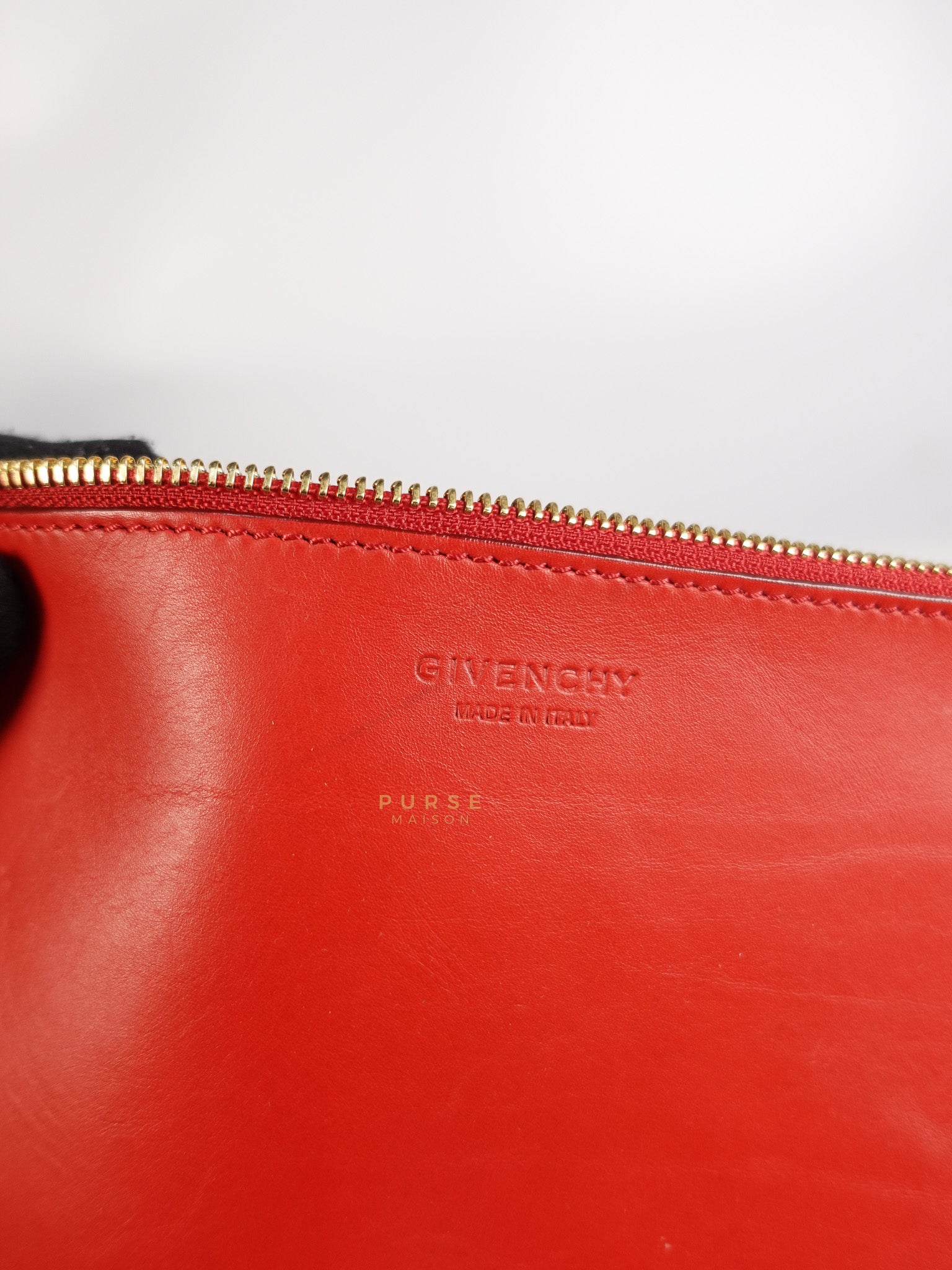 Antigona Shopper Tote Bag in Red Calfskin Leather | Purse Maison Luxury Bags Shop