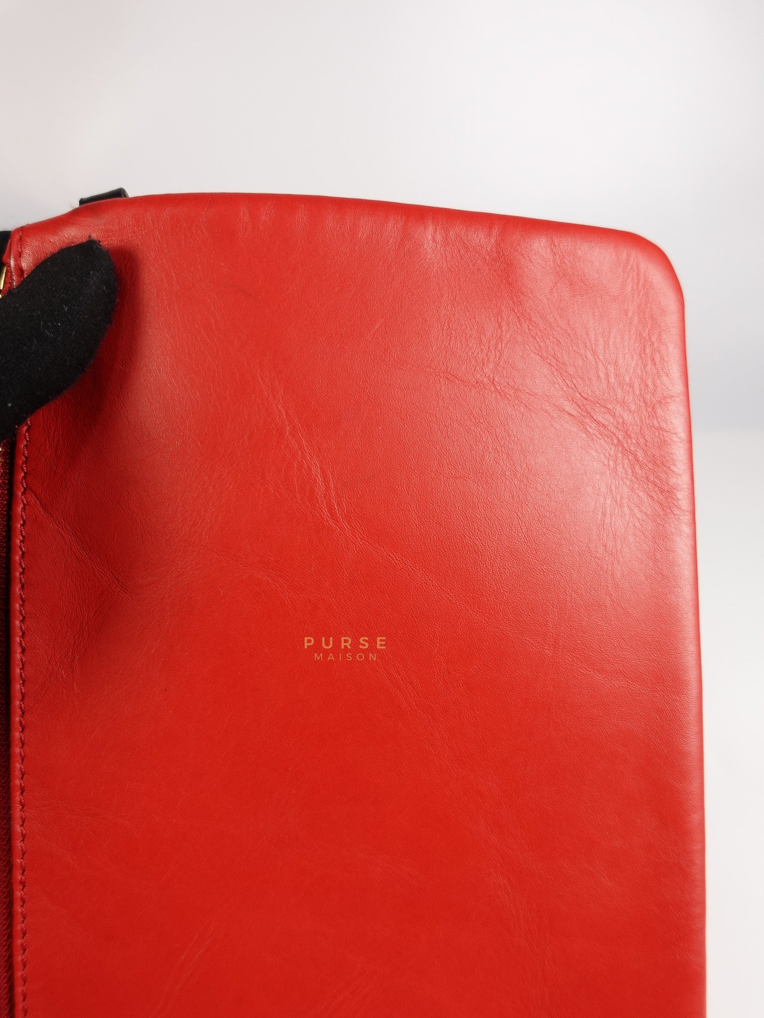 Antigona Shopper Tote Bag in Red Calfskin Leather | Purse Maison Luxury Bags Shop