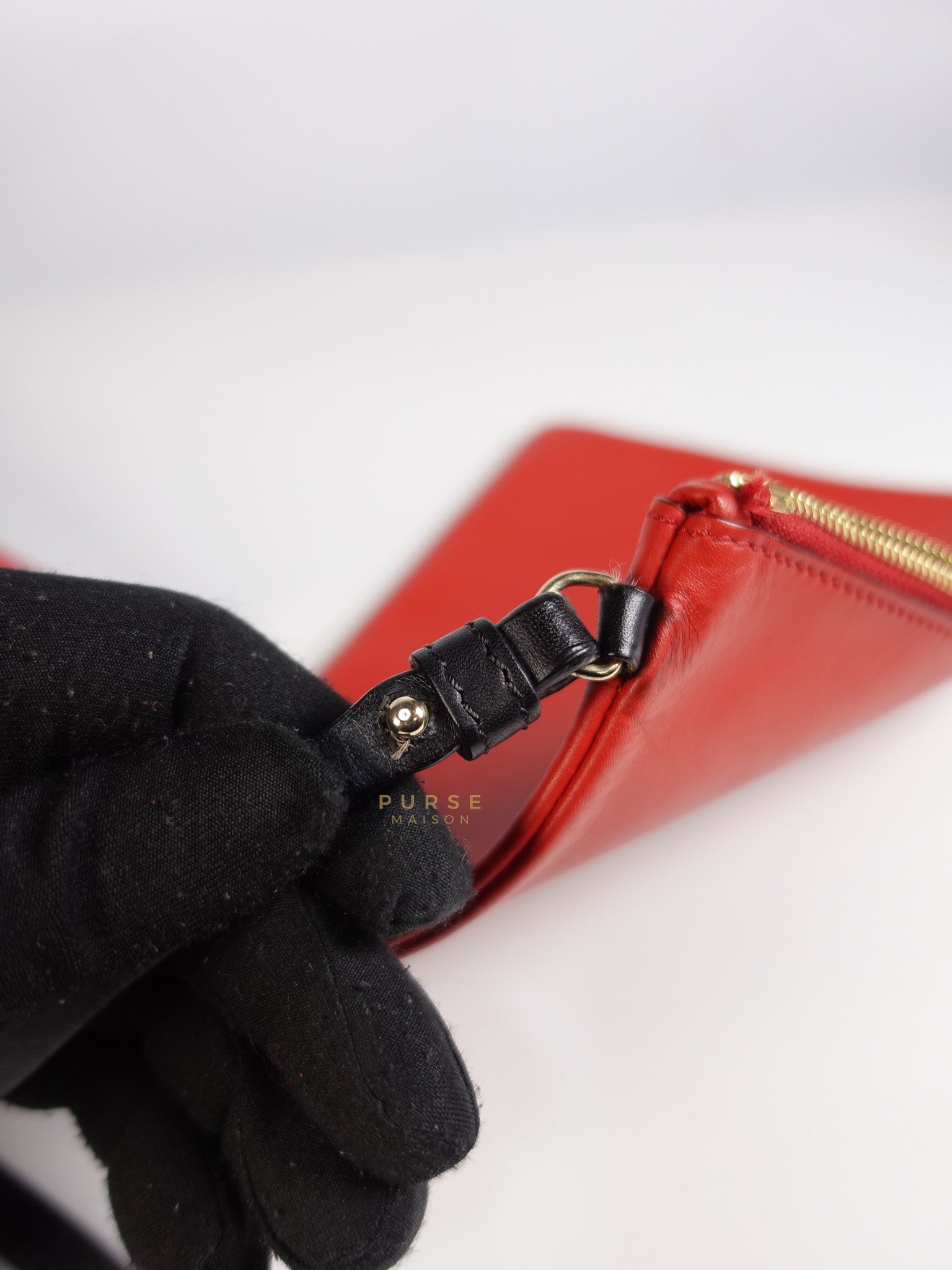 Antigona Shopper Tote Bag in Red Calfskin Leather | Purse Maison Luxury Bags Shop