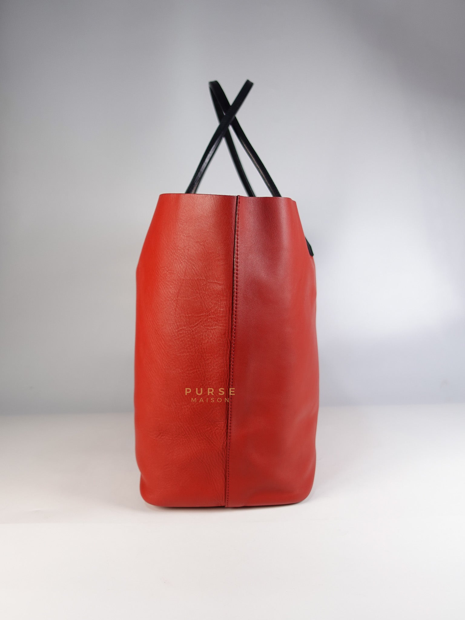 Antigona Shopper Tote Bag in Red Calfskin Leather | Purse Maison Luxury Bags Shop