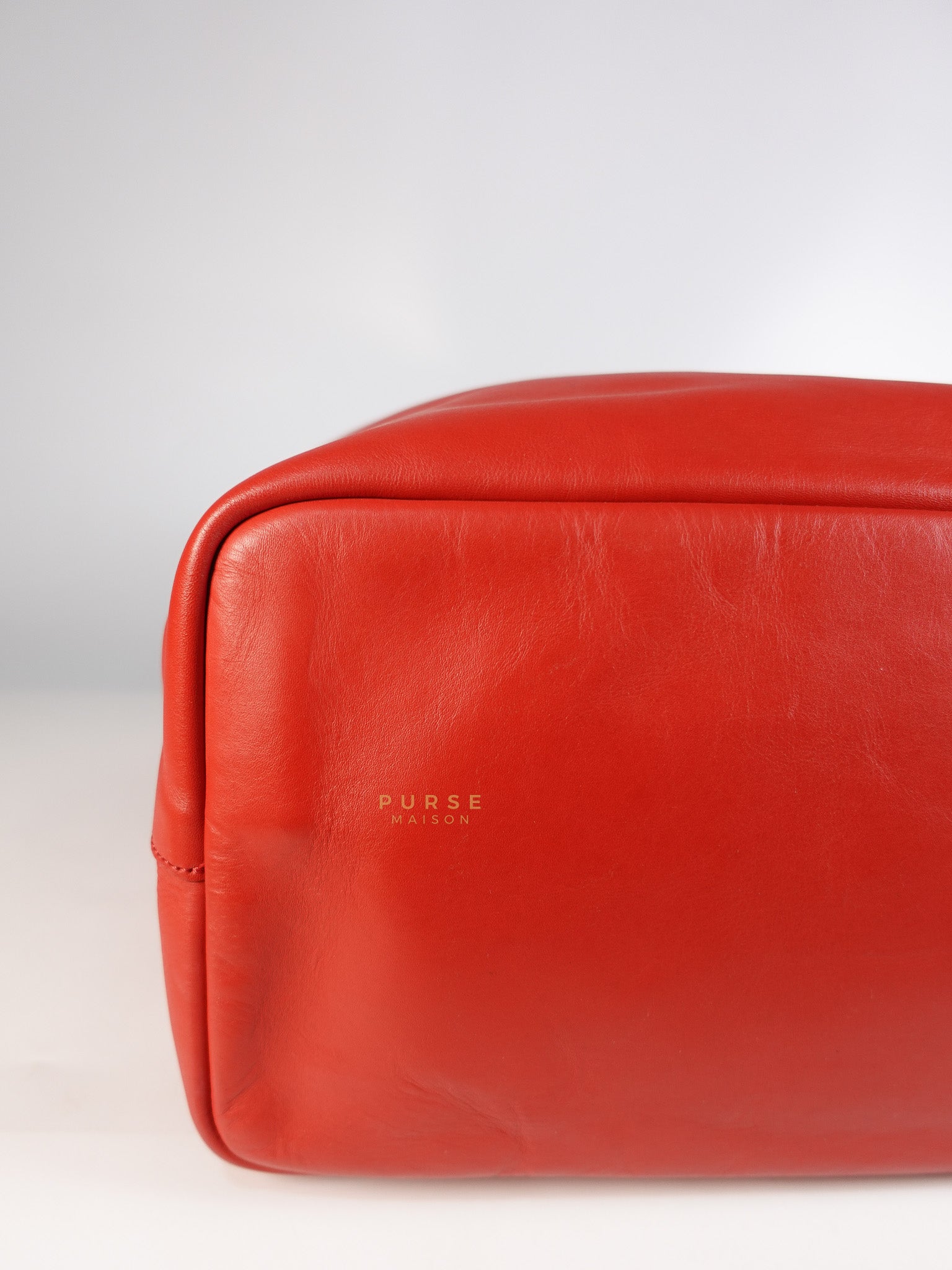 Antigona Shopper Tote Bag in Red Calfskin Leather | Purse Maison Luxury Bags Shop