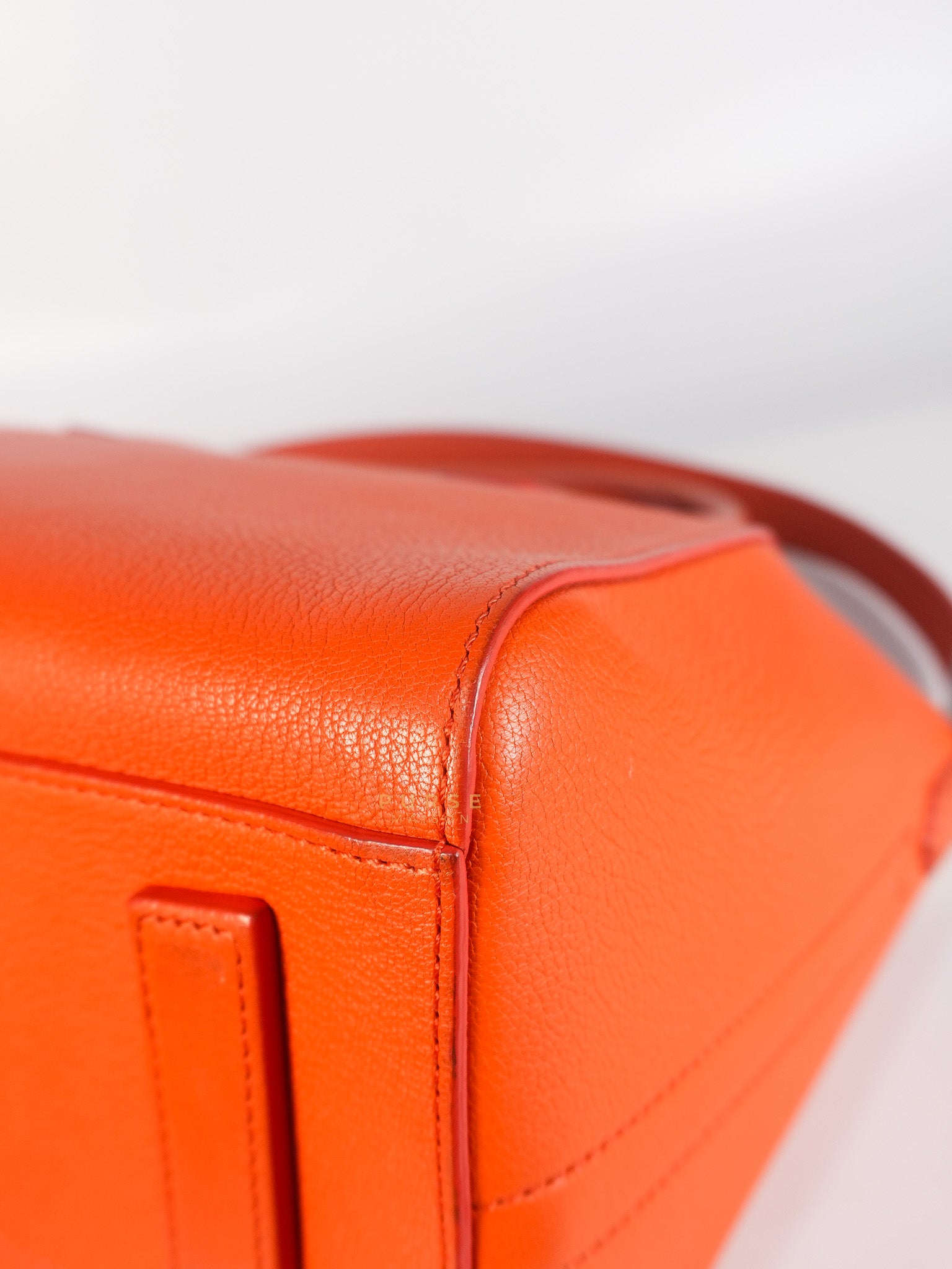 Antigona Small Orange Grained Calfskin Leather | Purse Maison Luxury Bags Shop