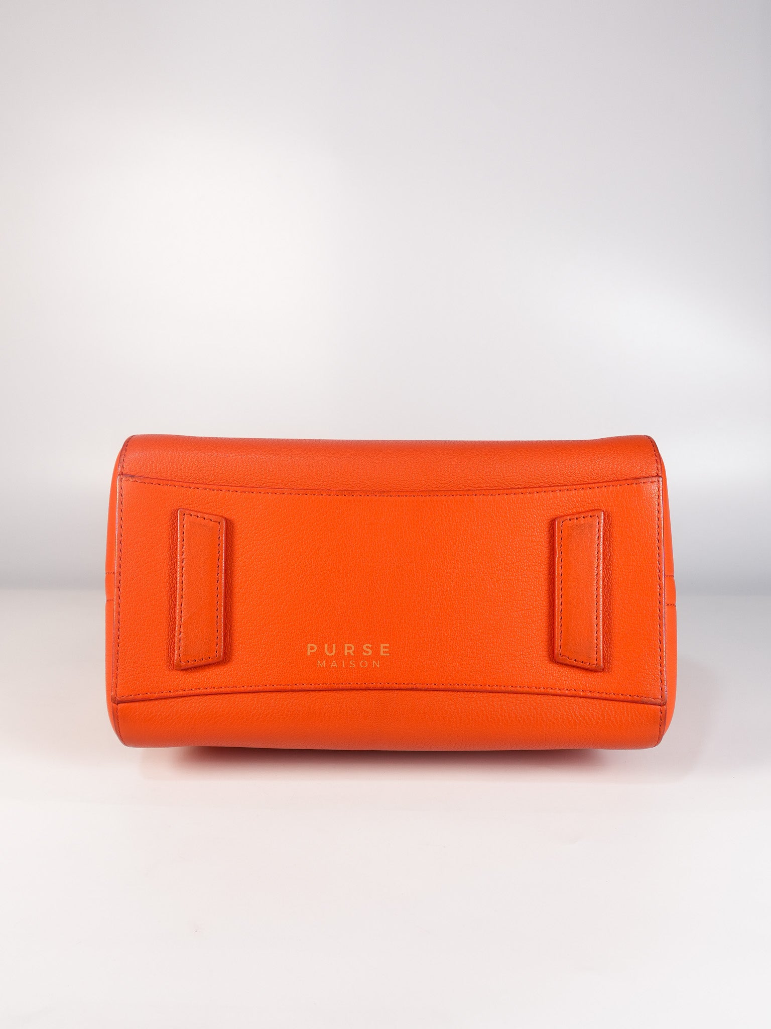 Antigona Small Orange Grained Calfskin Leather | Purse Maison Luxury Bags Shop