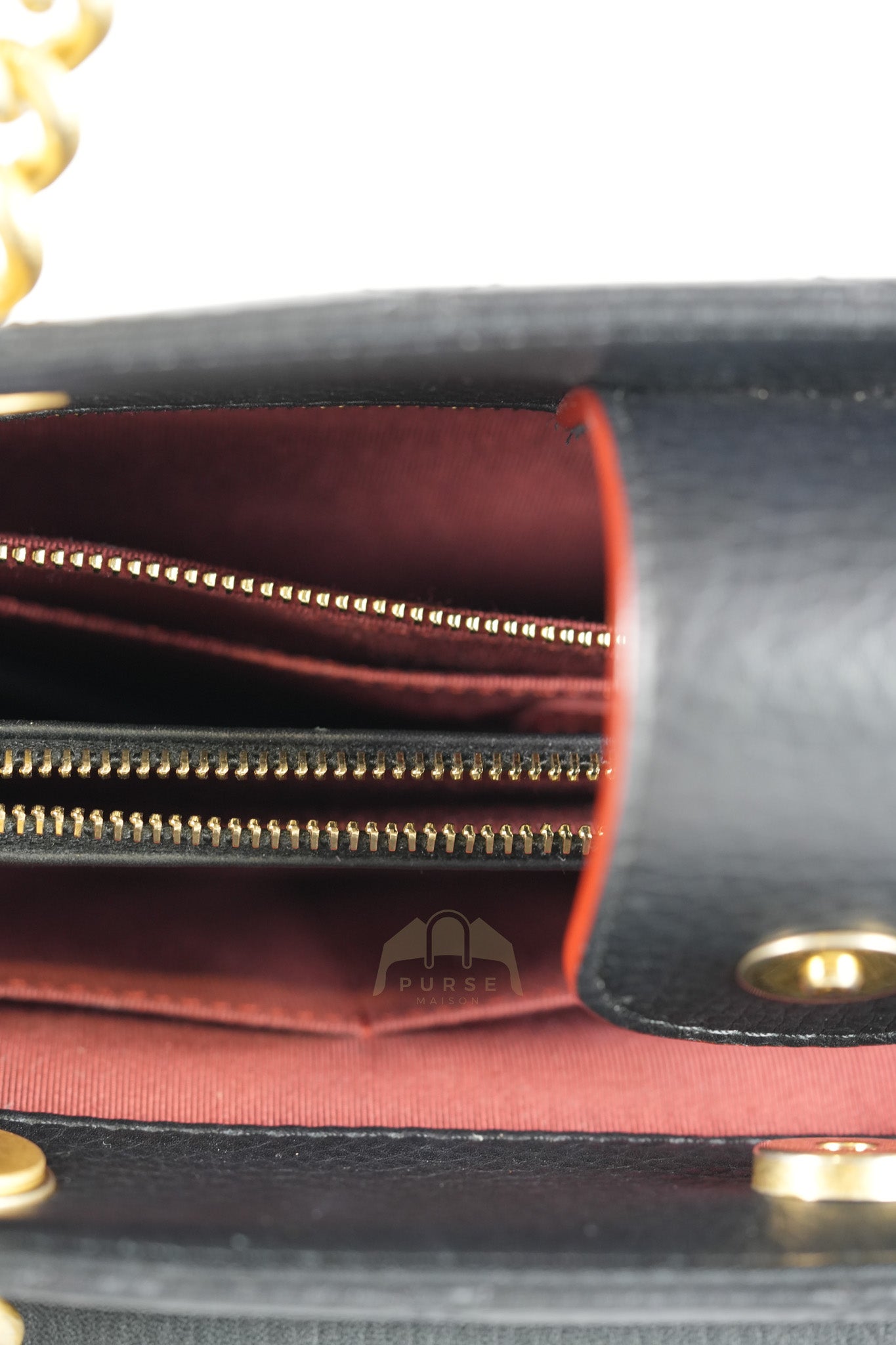 Archi Chic Small Shopping Tote in Black Quilted Grained Calfskin Leather Aged Gold Hardware (Series 25) | Purse Maison Luxury Bags Shop