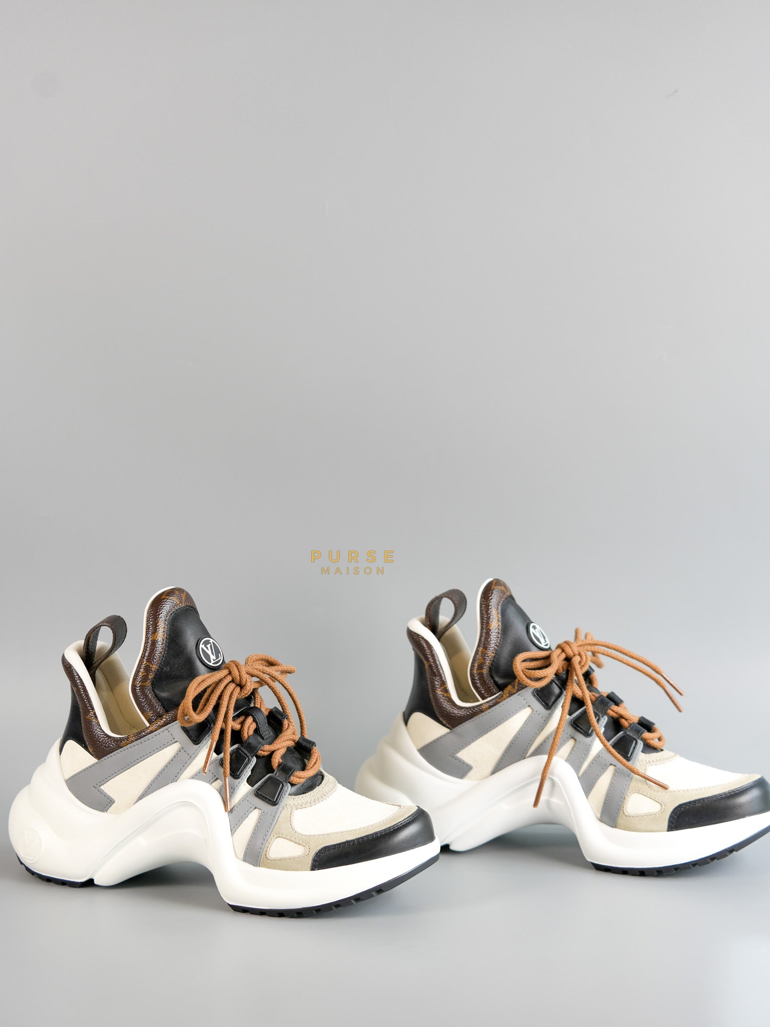 Archlight Sneakers Multicolor Monogram Canvas and Leather Size 36.5 EU (22 cm) | Purse Maison Luxury Bags Shop