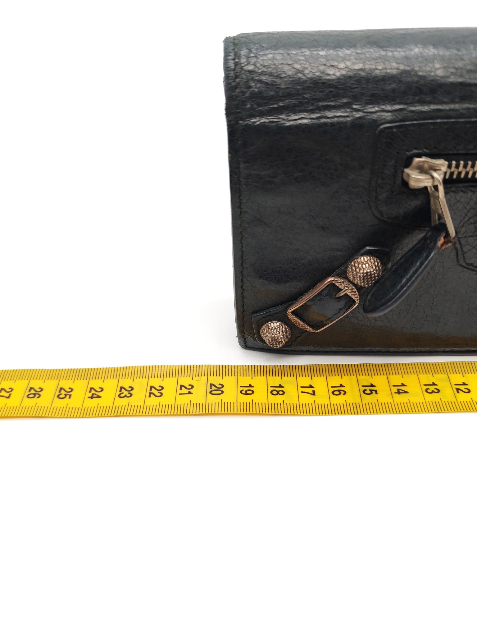 Arena Giant Continental Wallet in Black Leather | Purse Maison Luxury Bags Shop