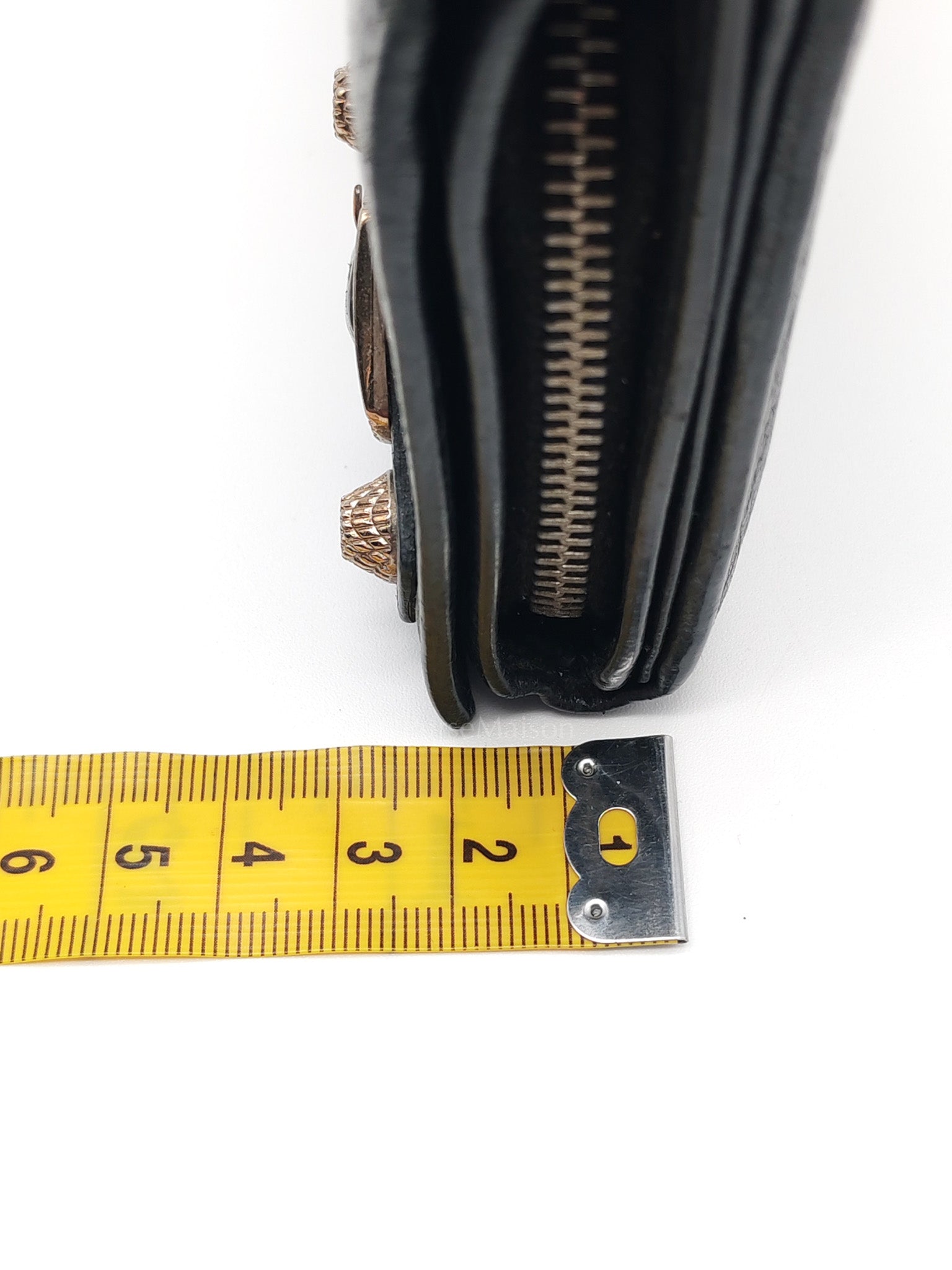 Arena Giant Continental Wallet in Black Leather | Purse Maison Luxury Bags Shop