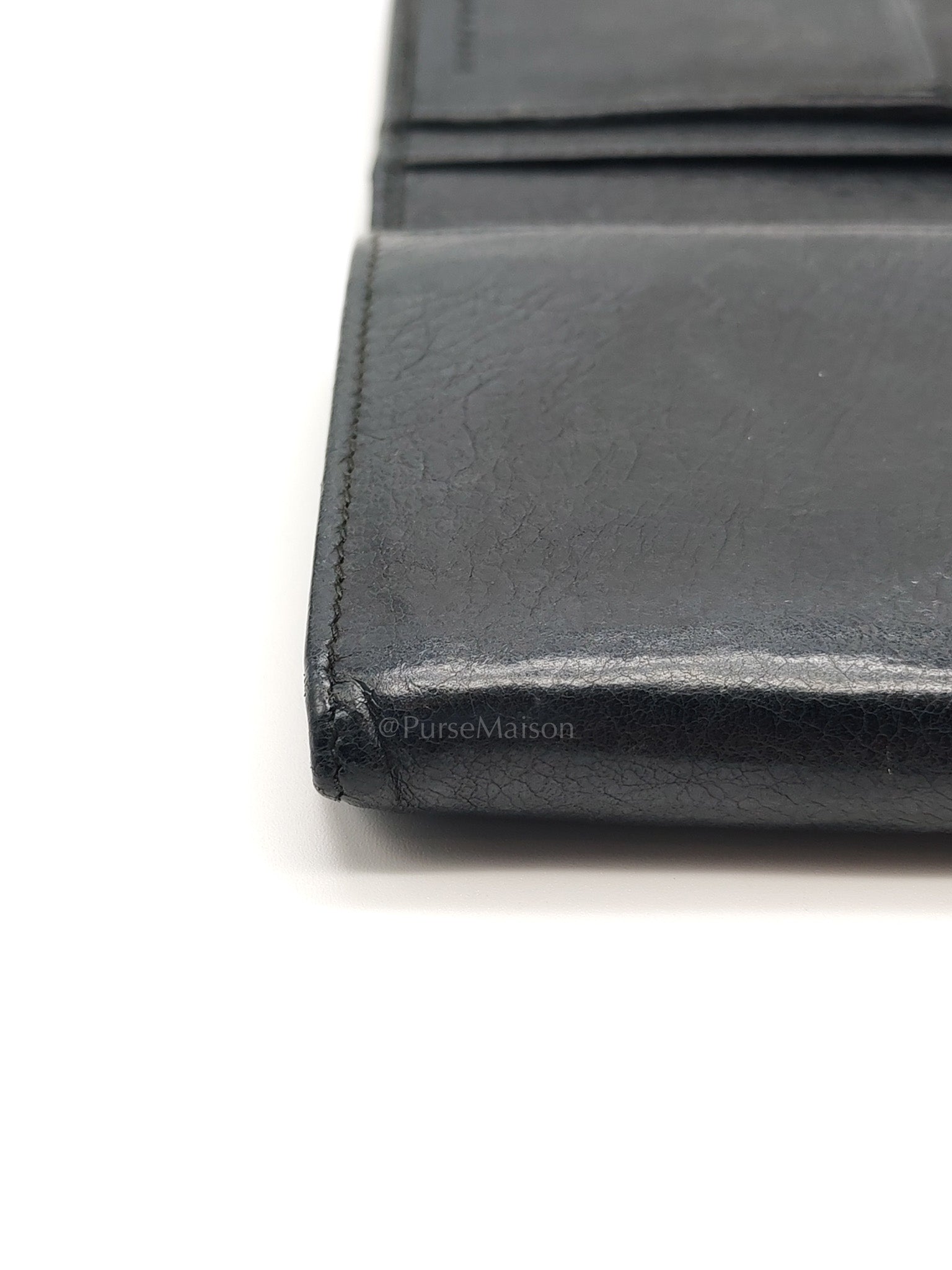 Arena Giant Continental Wallet in Black Leather | Purse Maison Luxury Bags Shop