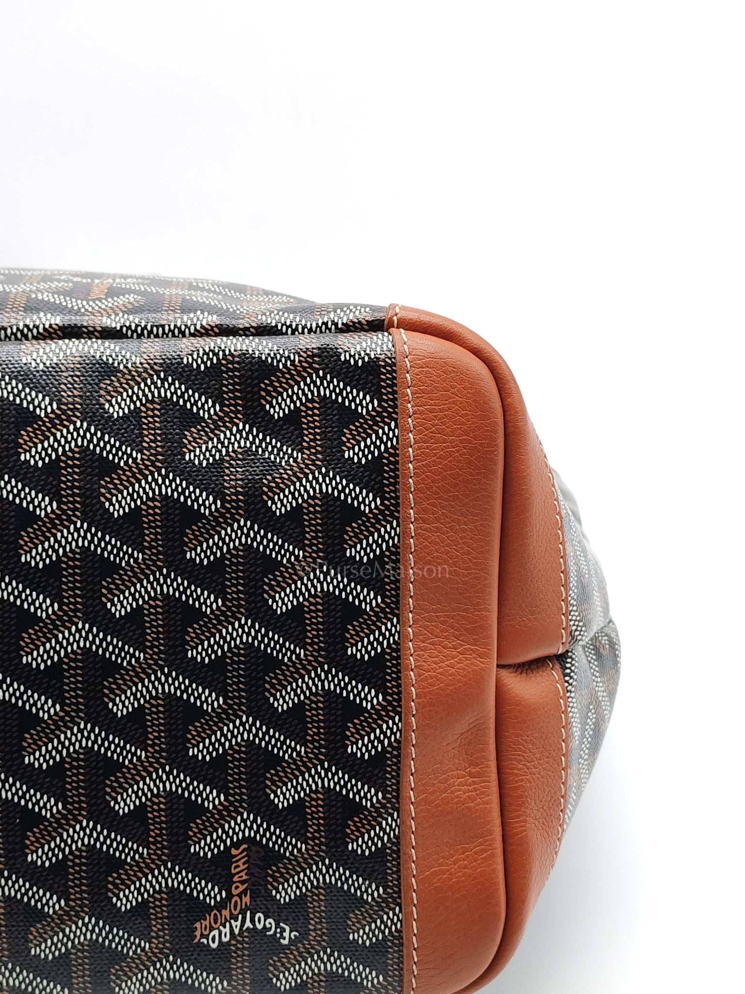 Artois GM Tote in Tan/Black Goyardine Canvas | Purse Maison Luxury Bags Shop