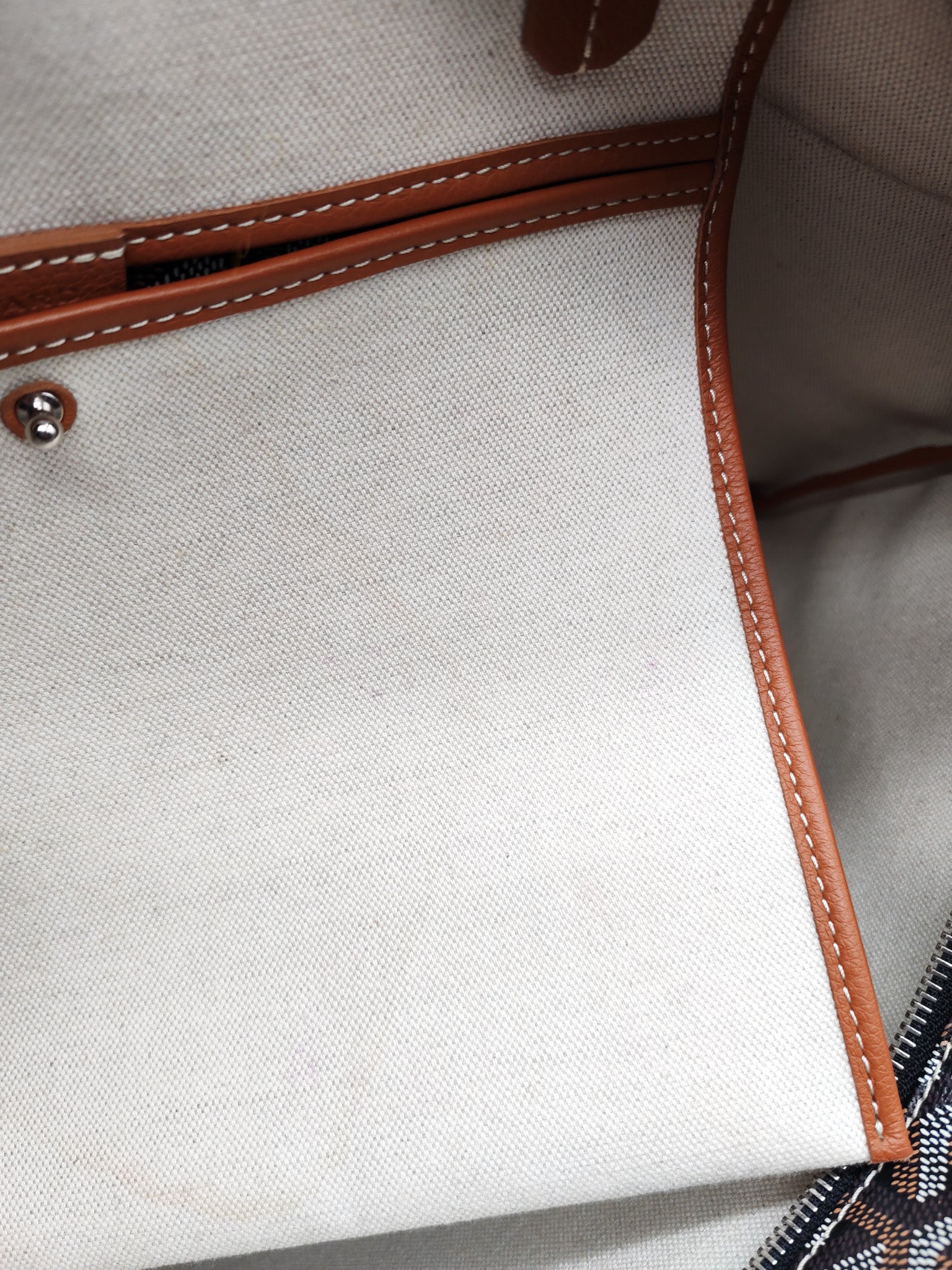 Artois GM Tote in Tan/Black Goyardine Canvas | Purse Maison Luxury Bags Shop