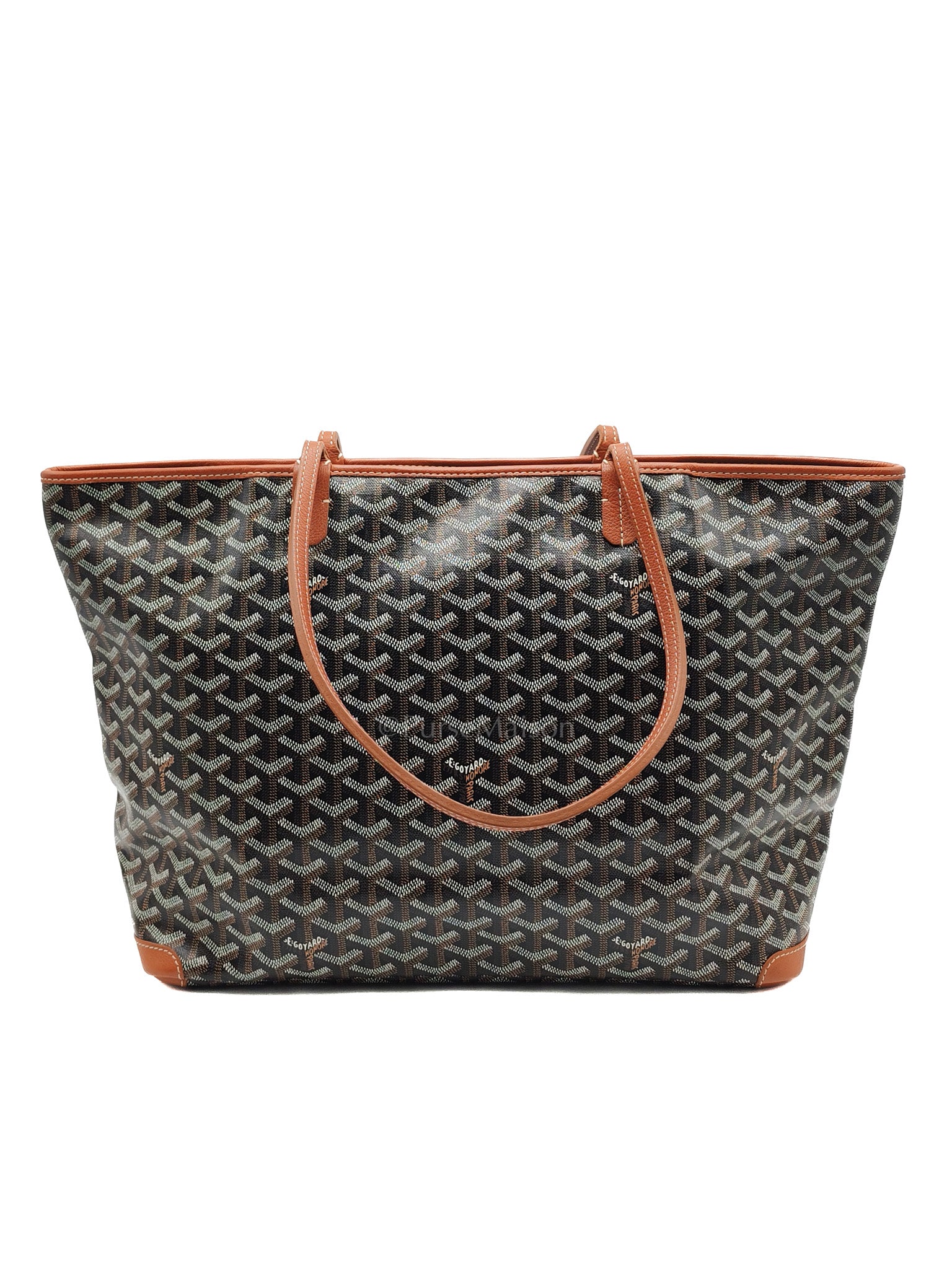 Artois GM Tote in Tan/Black Goyardine Canvas | Purse Maison Luxury Bags Shop