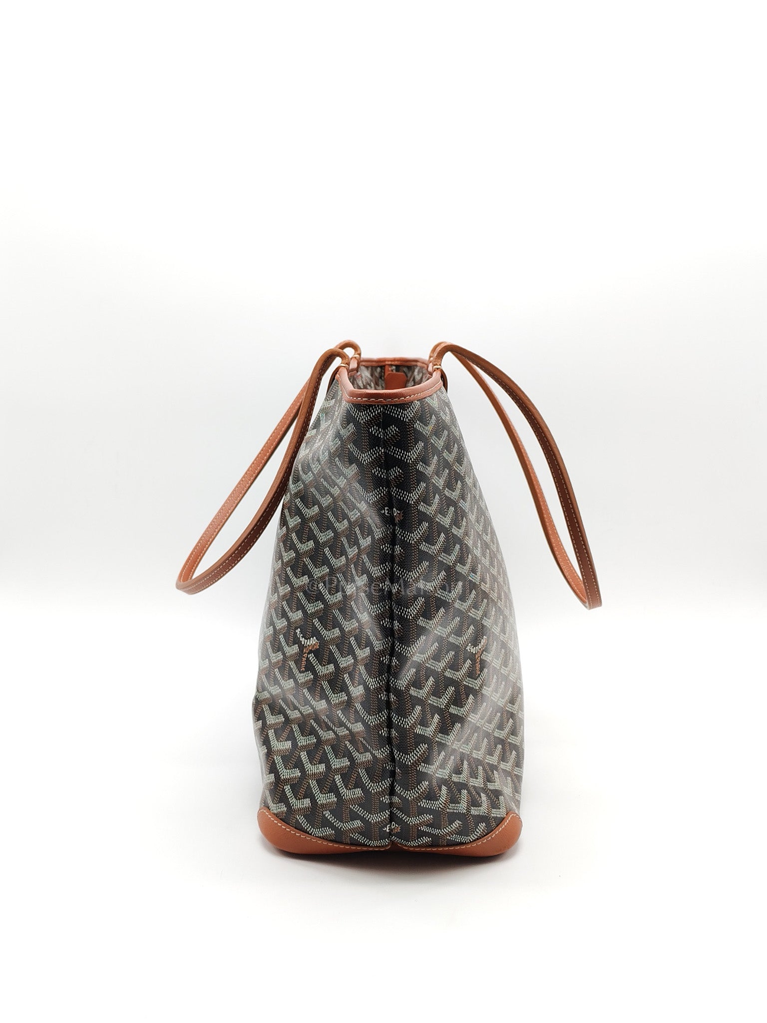 Artois GM Tote in Tan/Black Goyardine Canvas | Purse Maison Luxury Bags Shop