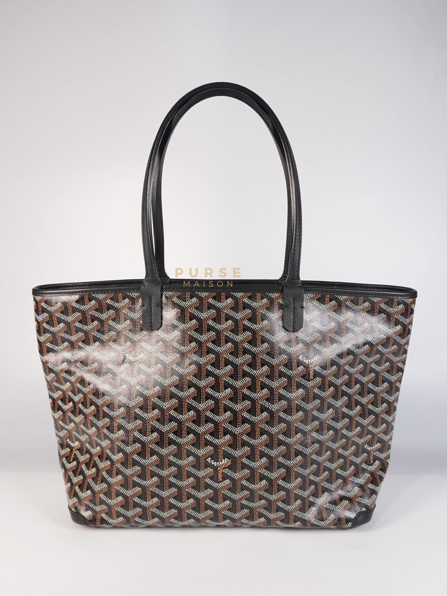 Artois PM Black in Goyardine Canvas | Purse Maison Luxury Bags Shop