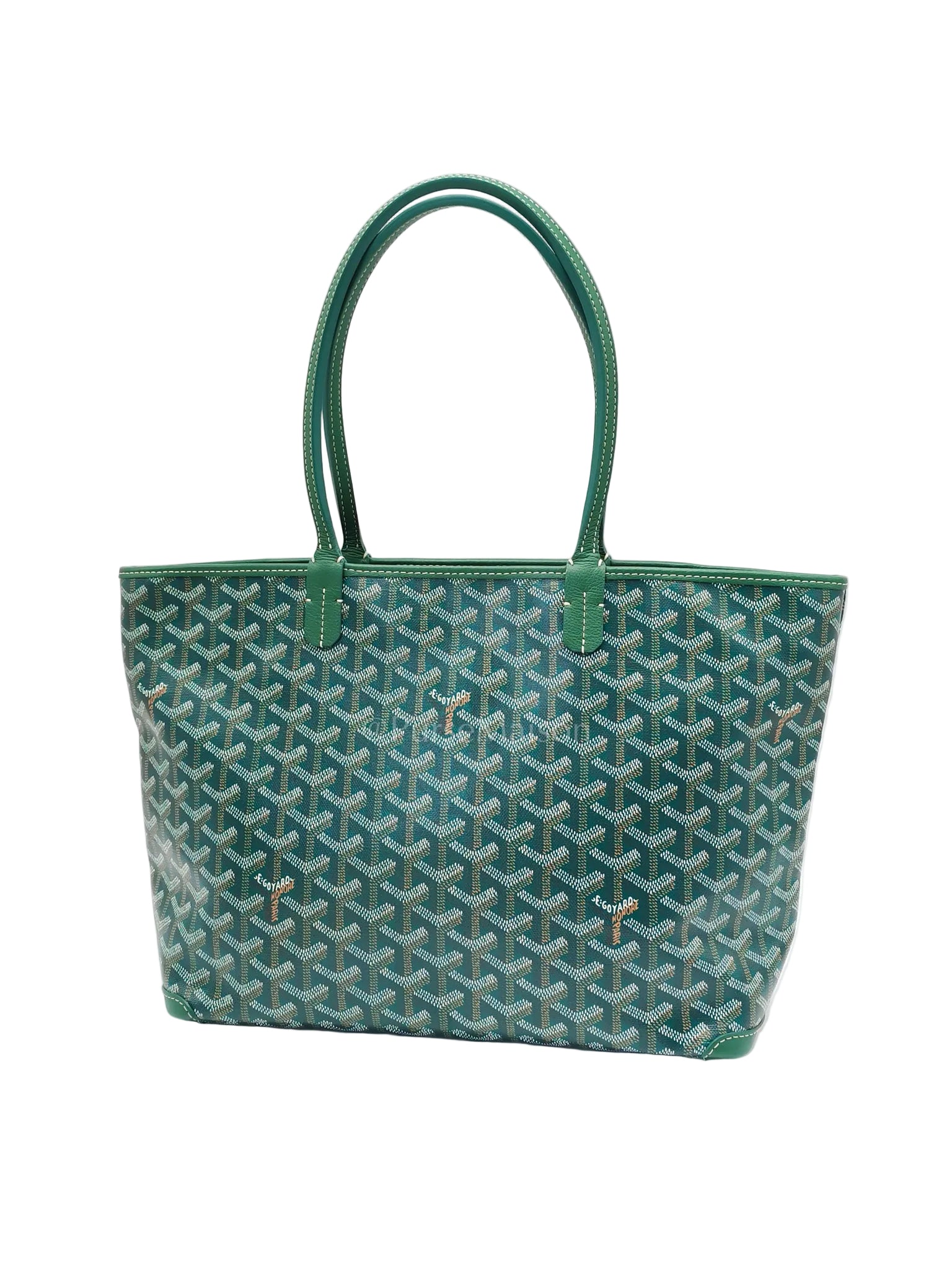 Artois PM Green/Vert in Goyardine Canvas | Purse Maison Luxury Bags Shop