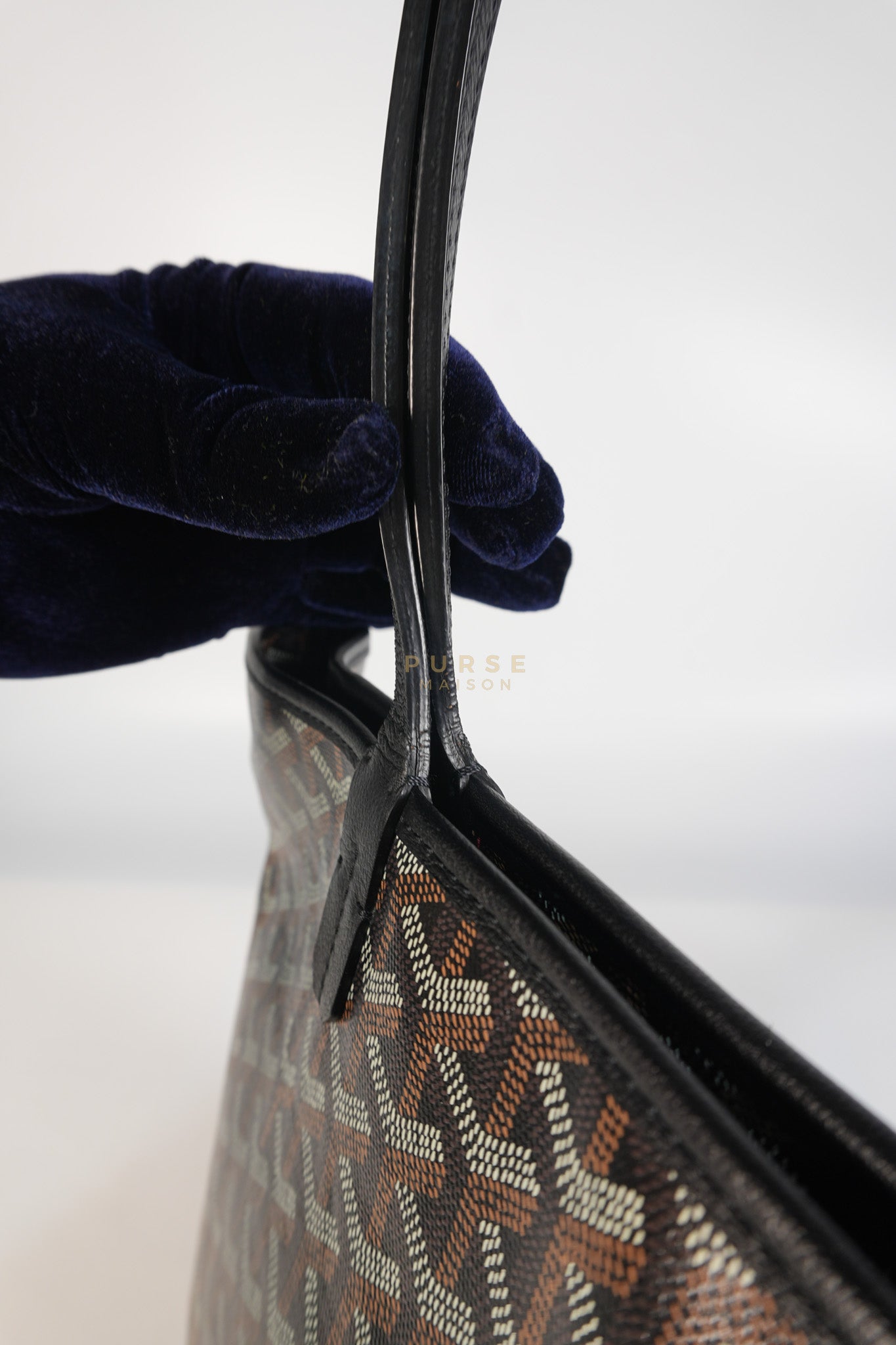 Artois PM in Black Goyardine Canvas | Purse Maison Luxury Bags Shop