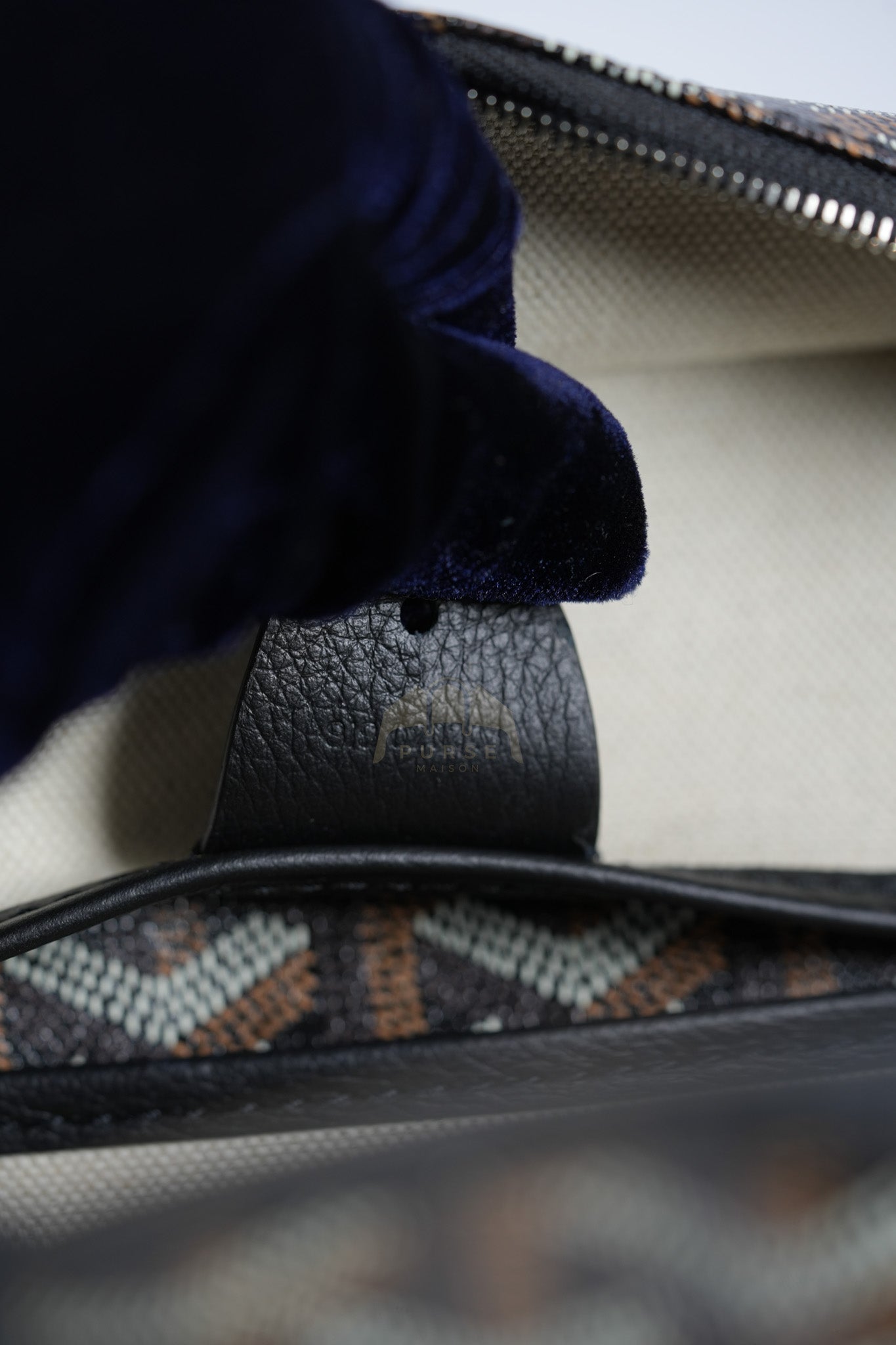 Artois PM in Black Goyardine Canvas | Purse Maison Luxury Bags Shop