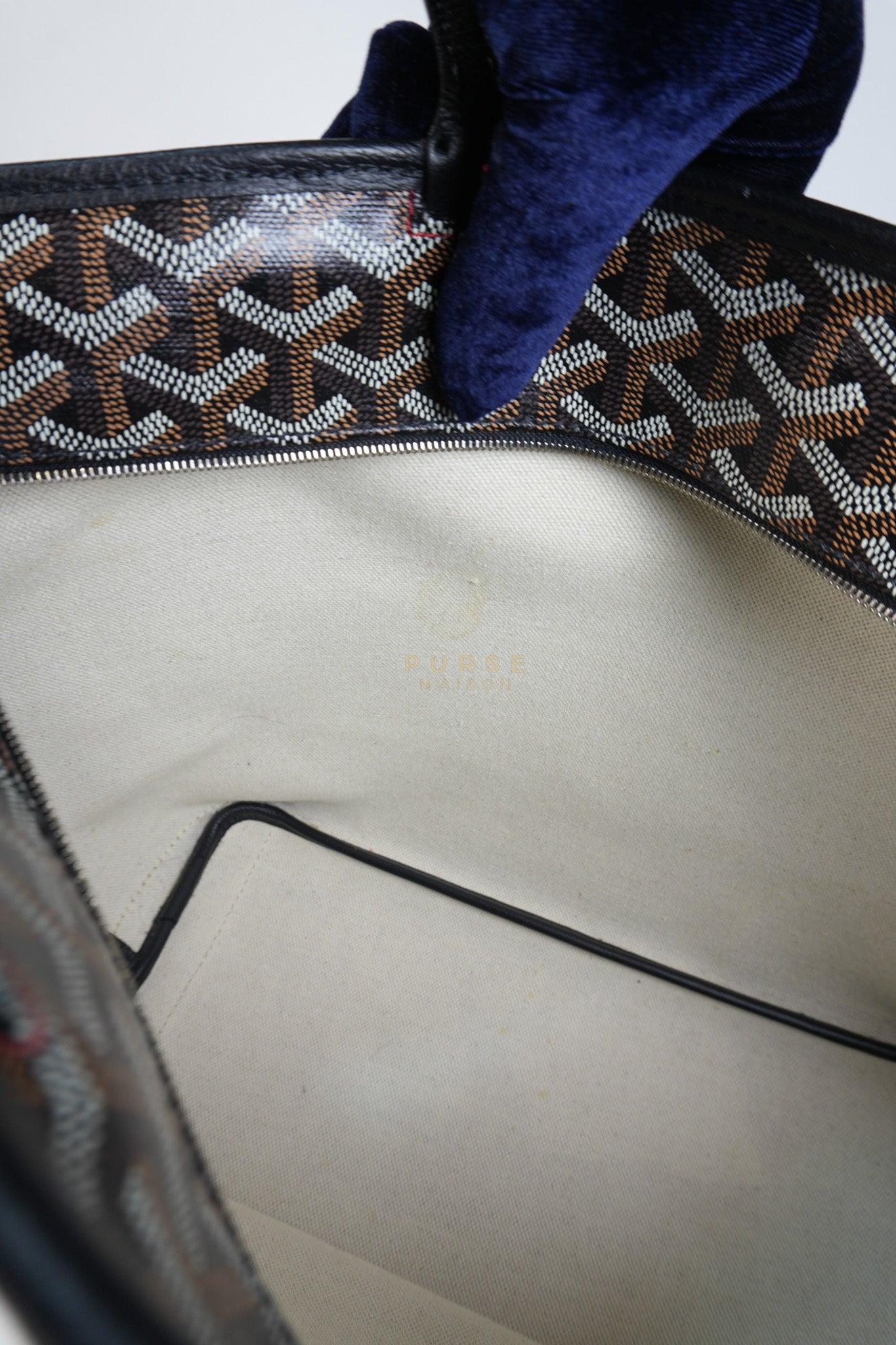 Artois PM in Black Goyardine Canvas | Purse Maison Luxury Bags Shop