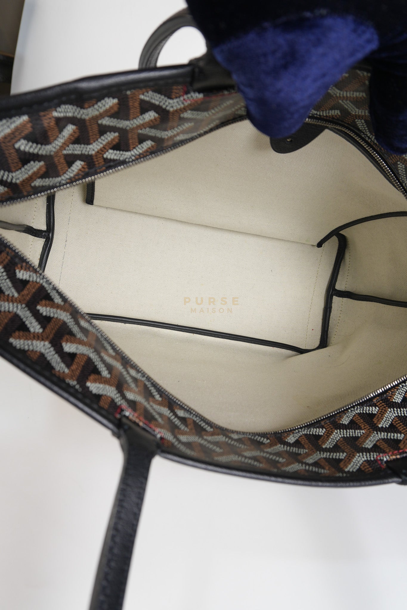 Artois PM in Black Goyardine Canvas | Purse Maison Luxury Bags Shop