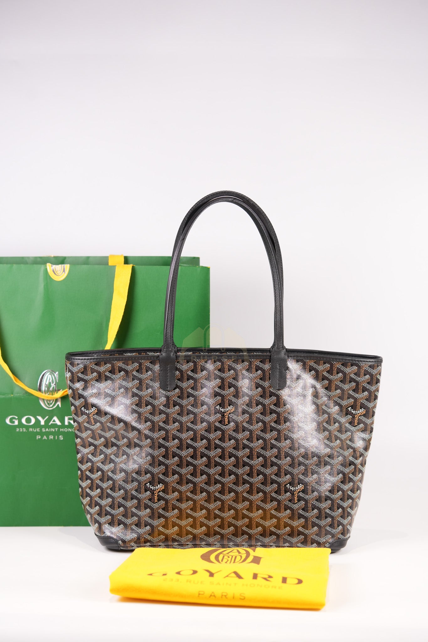 Artois PM in Black Goyardine Canvas | Purse Maison Luxury Bags Shop