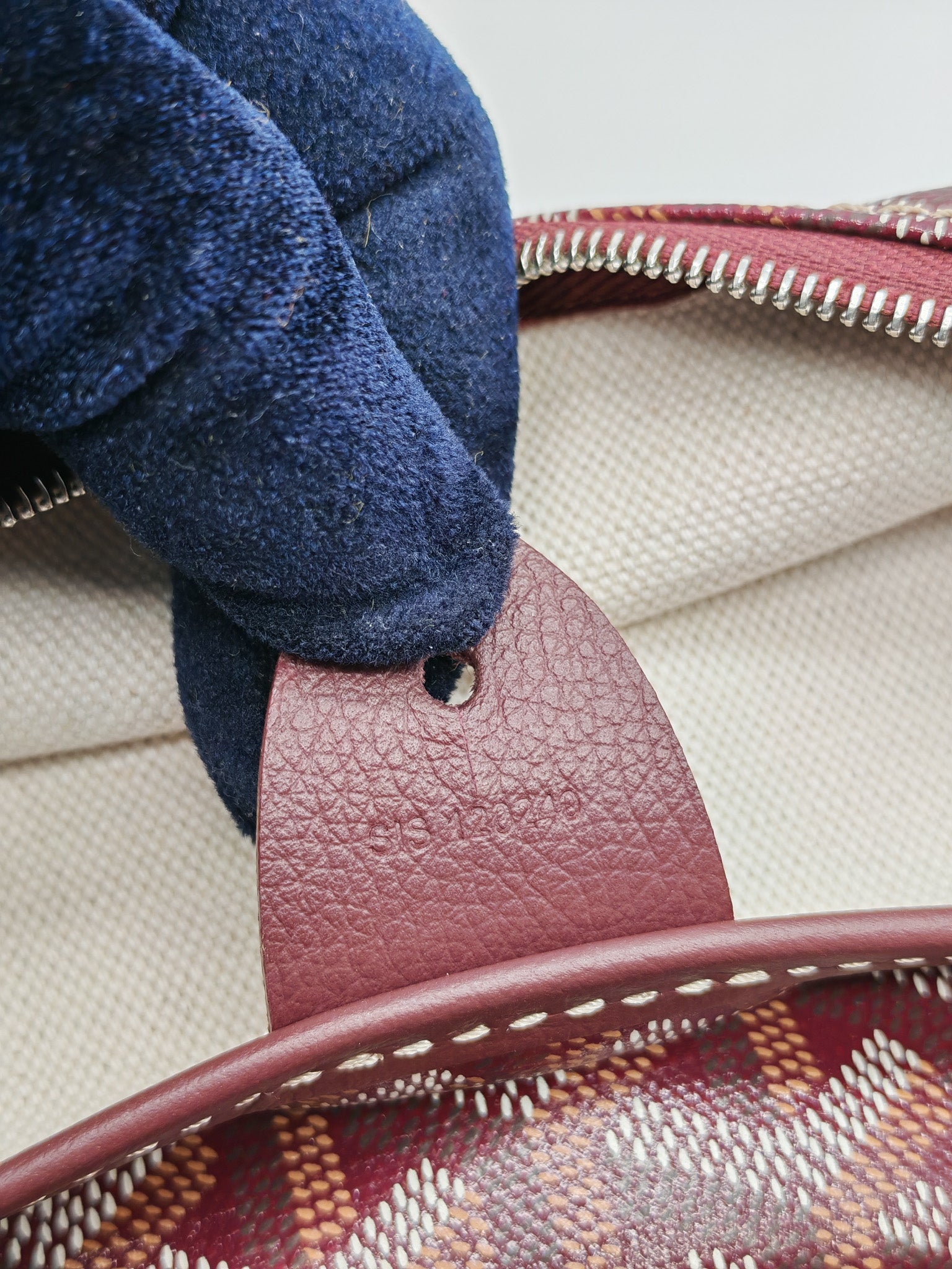 Artois PM in Burgundy Goyardine Canvas | Purse Maison Luxury Bags Shop