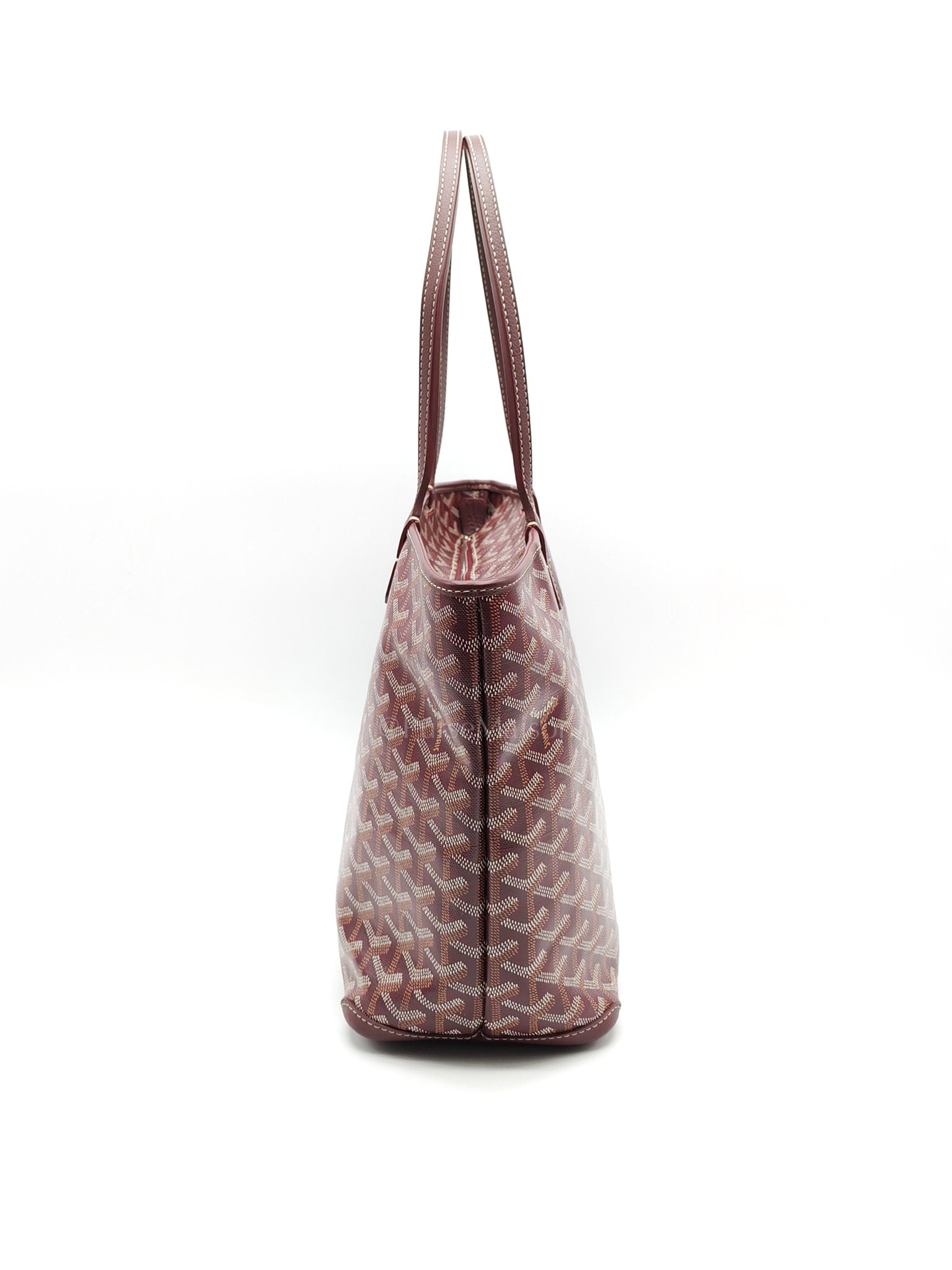 Artois PM in Burgundy Goyardine Canvas | Purse Maison Luxury Bags Shop
