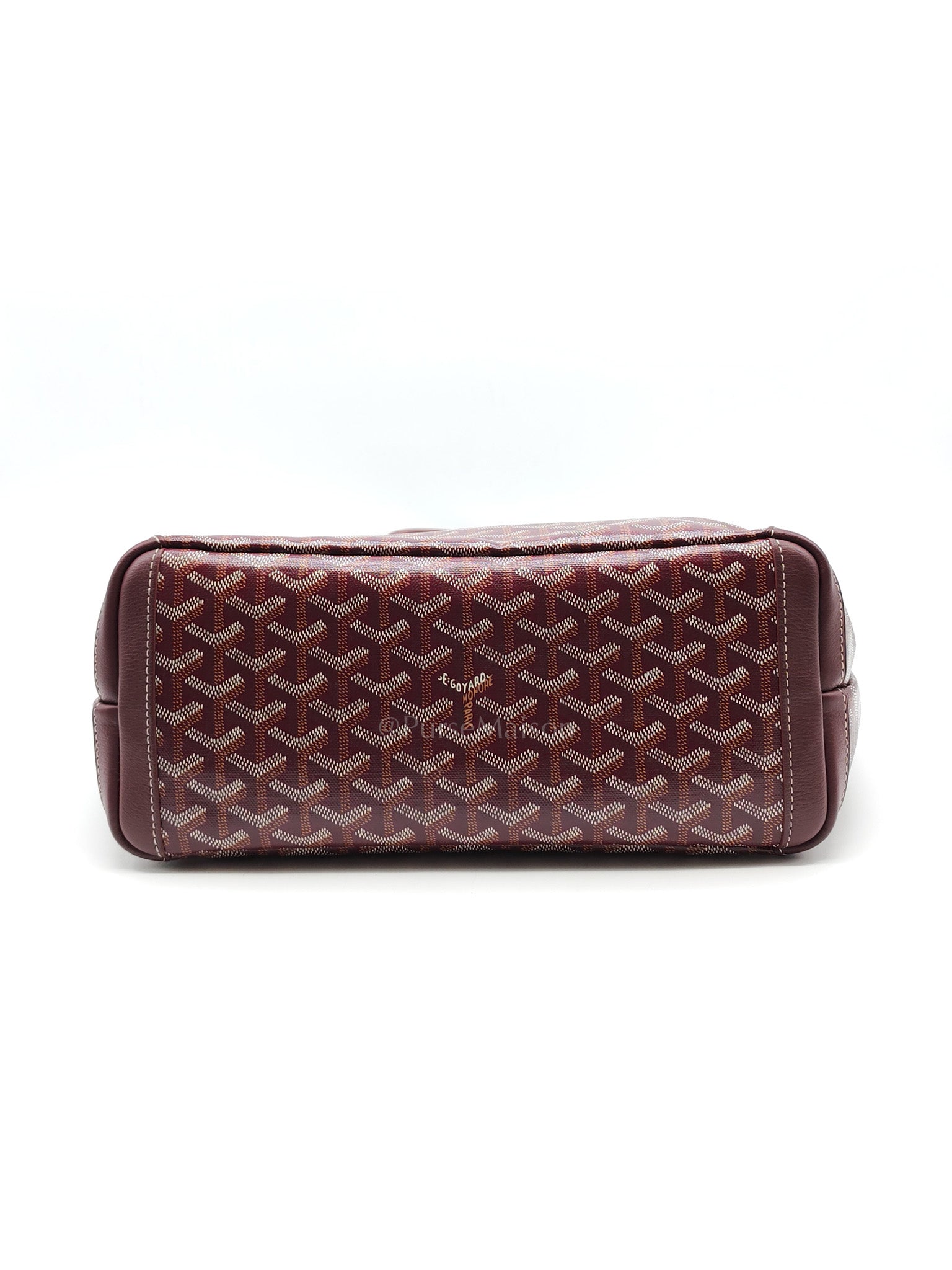 Artois PM in Burgundy Goyardine Canvas | Purse Maison Luxury Bags Shop