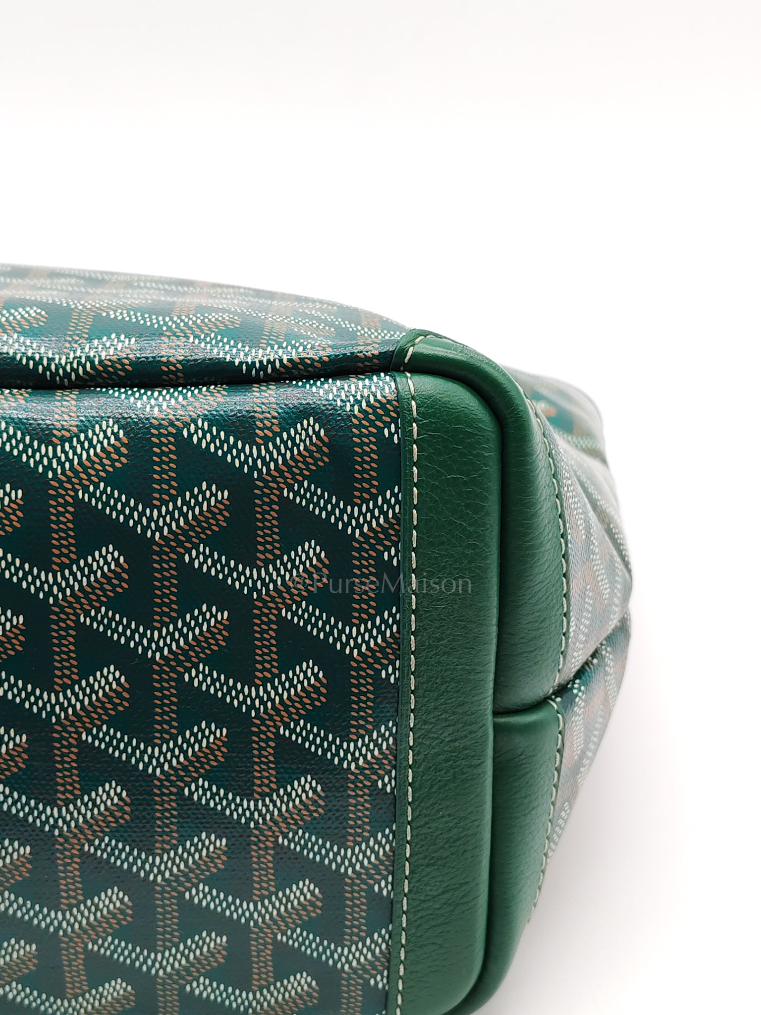 Artois PM in Green Goyardine Canvas Tote Bag | Purse Maison Luxury Bags Shop