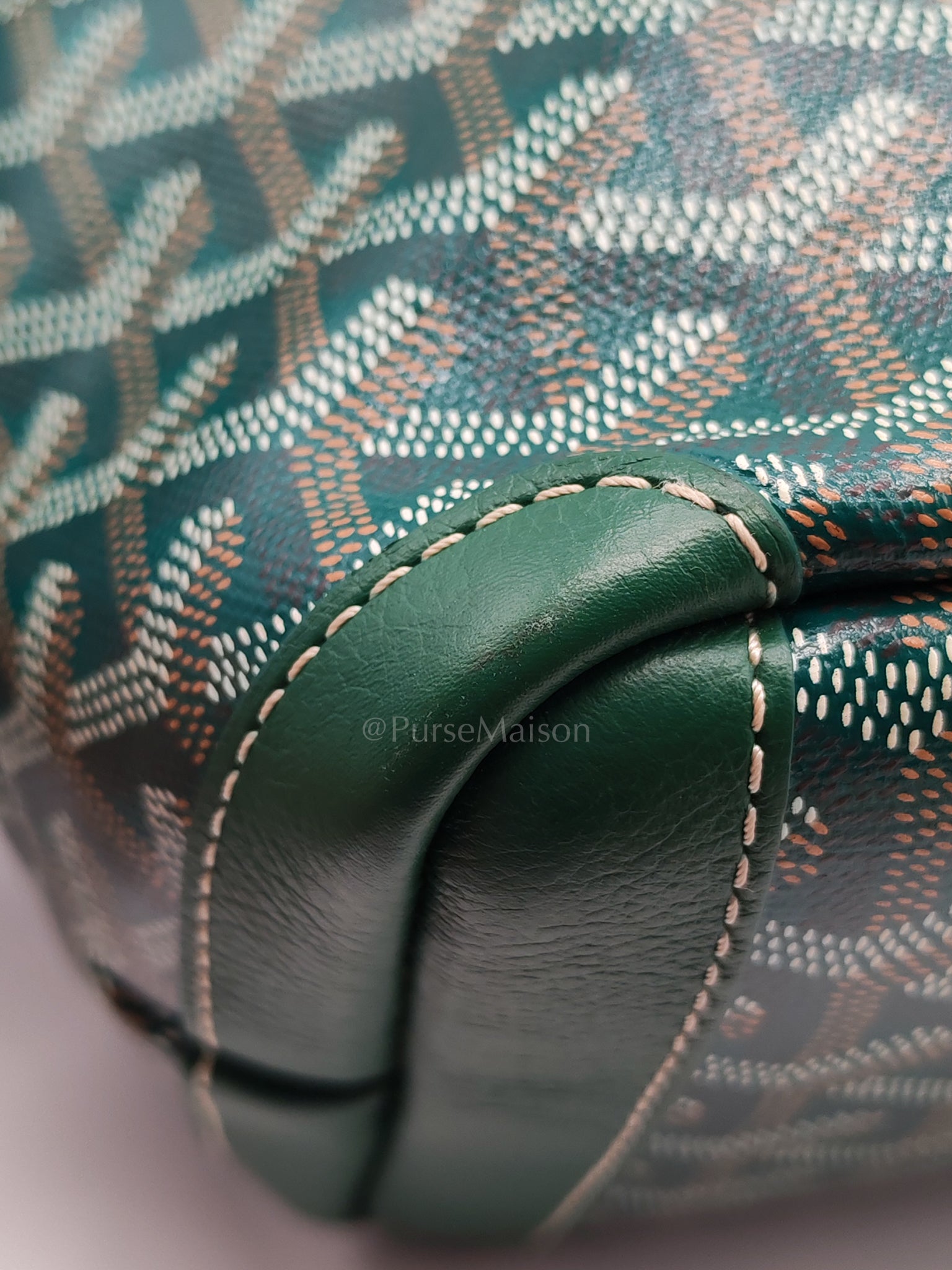 Artois PM in Green Goyardine Canvas Tote Bag | Purse Maison Luxury Bags Shop