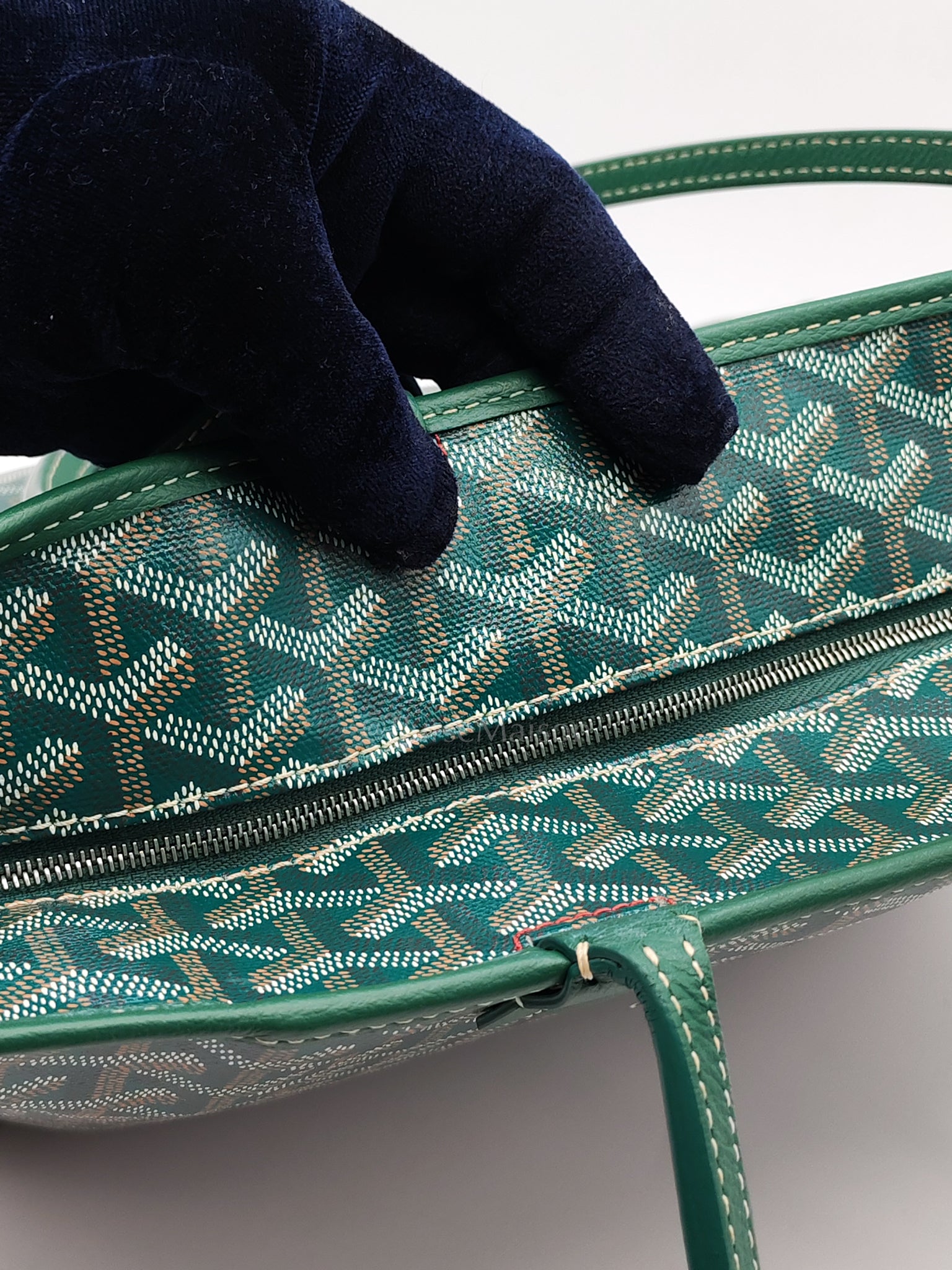 Artois PM in Green Goyardine Canvas Tote Bag | Purse Maison Luxury Bags Shop