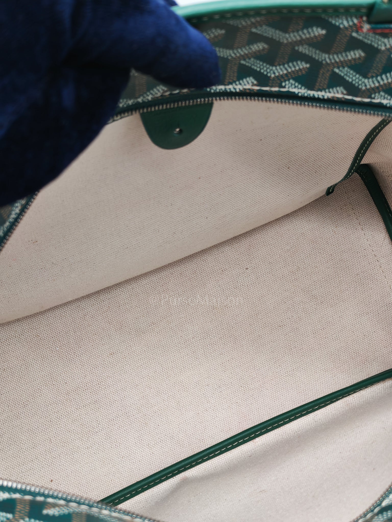 Artois PM in Green Goyardine Canvas Tote Bag | Purse Maison Luxury Bags Shop