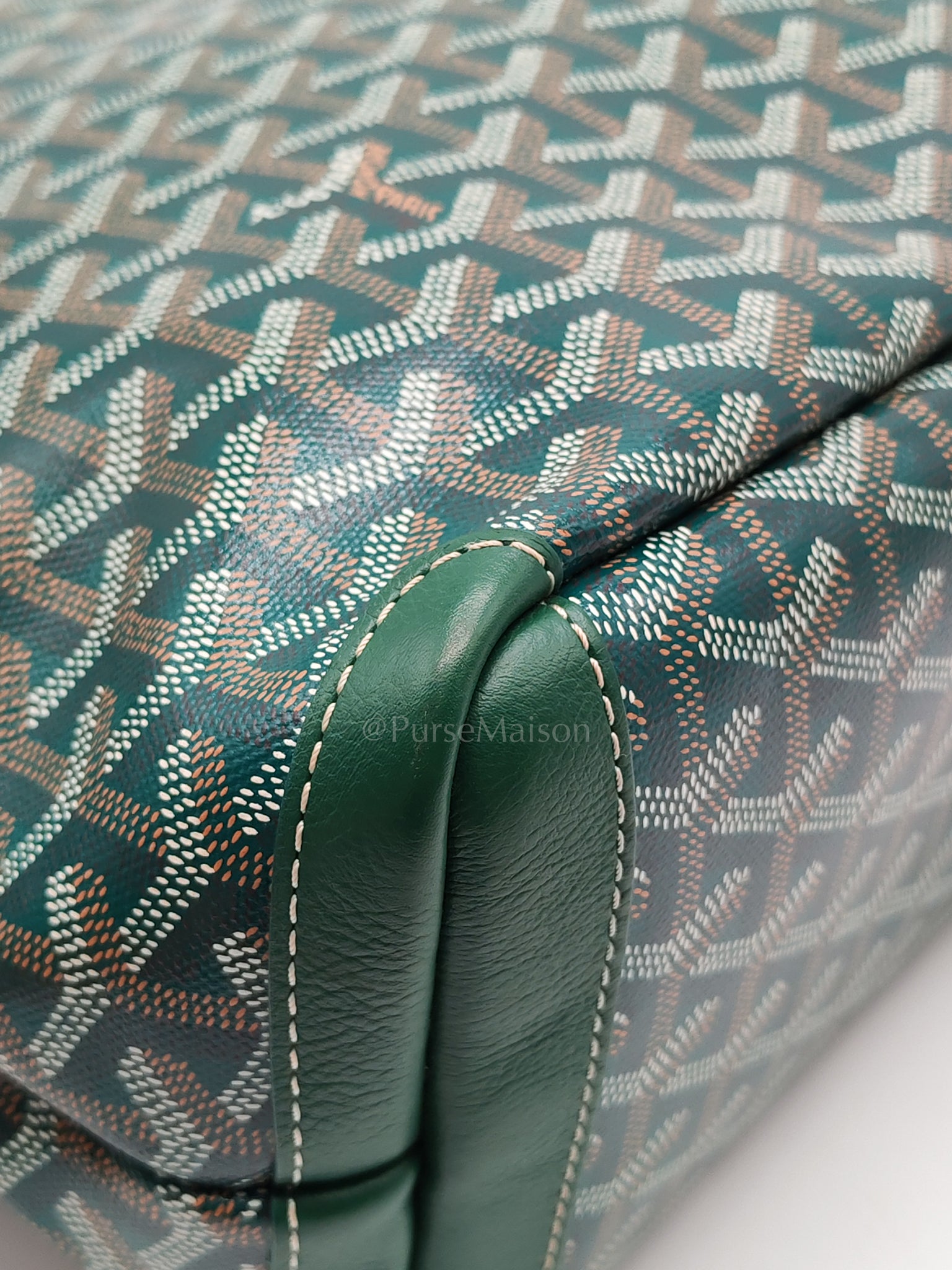Artois PM in Green Goyardine Canvas Tote Bag | Purse Maison Luxury Bags Shop