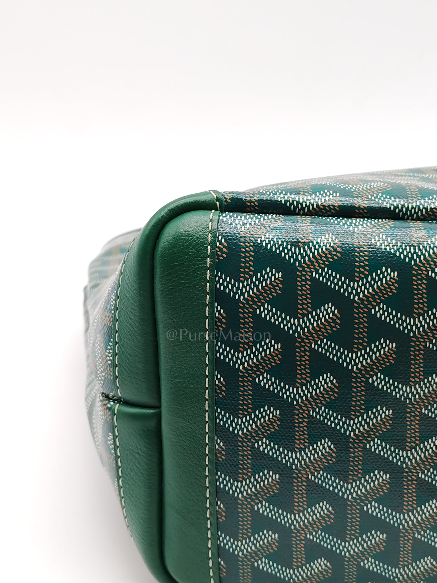 Artois PM in Green Goyardine Canvas Tote Bag | Purse Maison Luxury Bags Shop