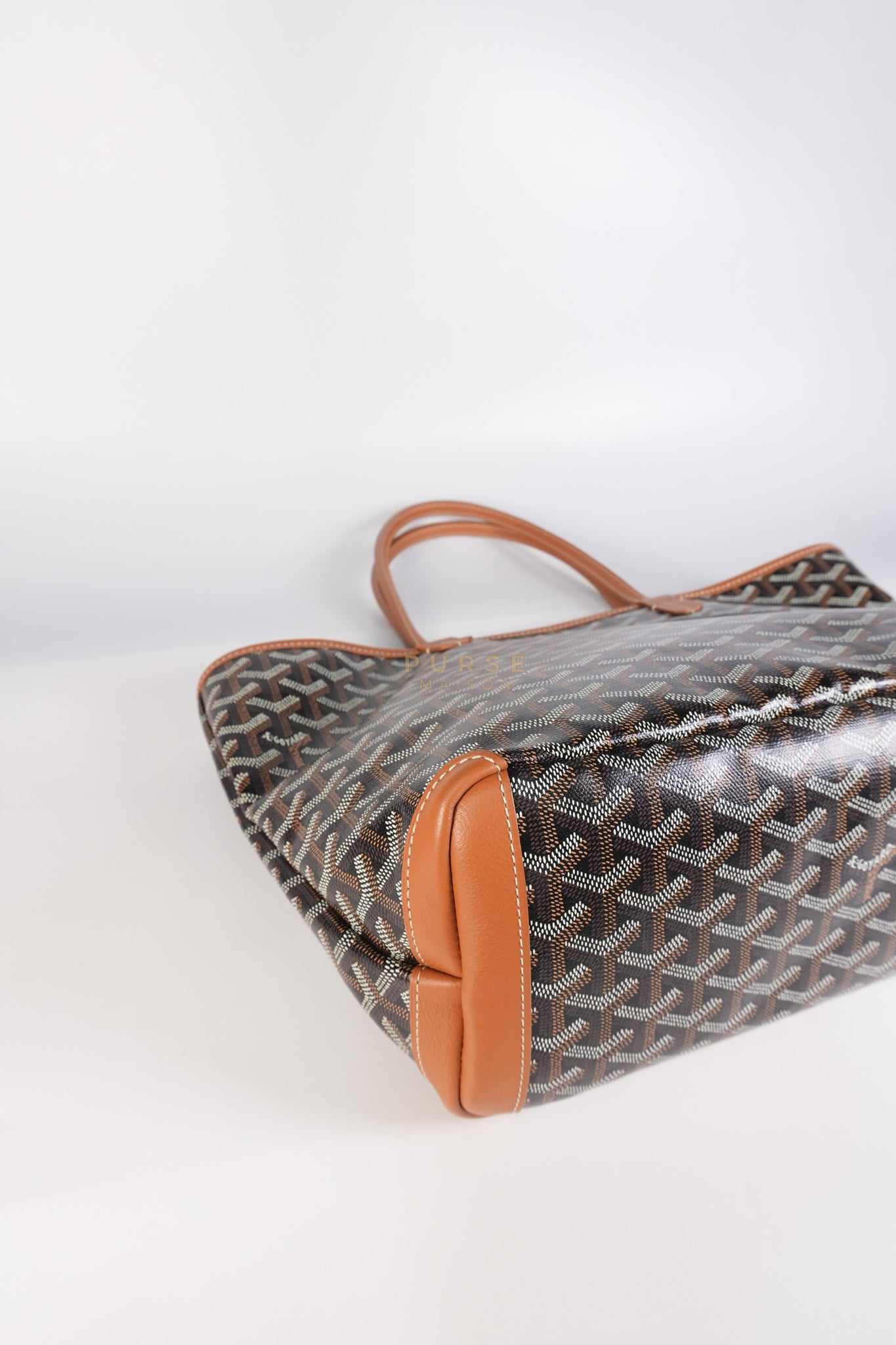 Artois PM Tan in Goyardine Canvas | Purse Maison Luxury Bags Shop