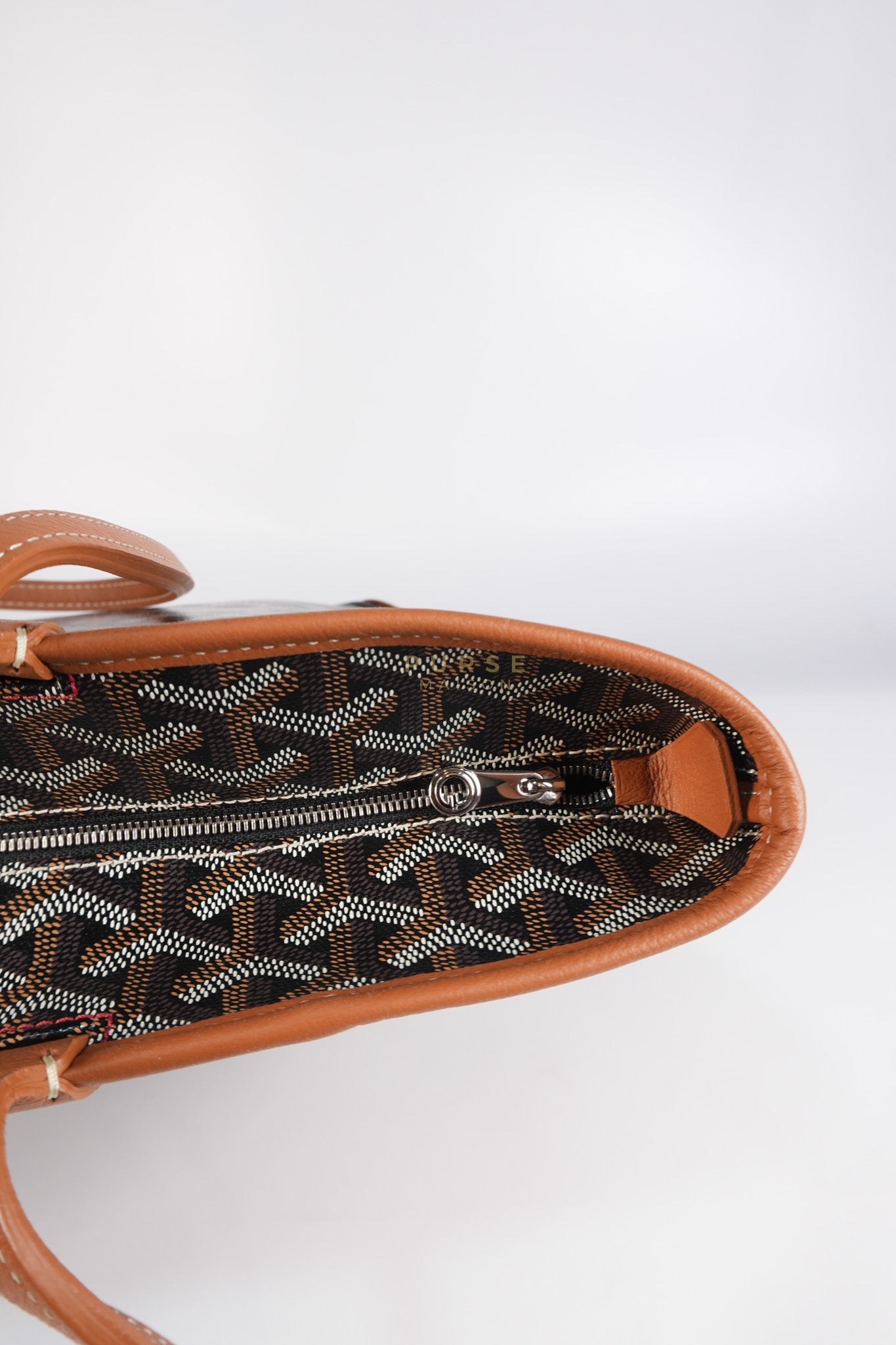 Artois PM Tan in Goyardine Canvas | Purse Maison Luxury Bags Shop