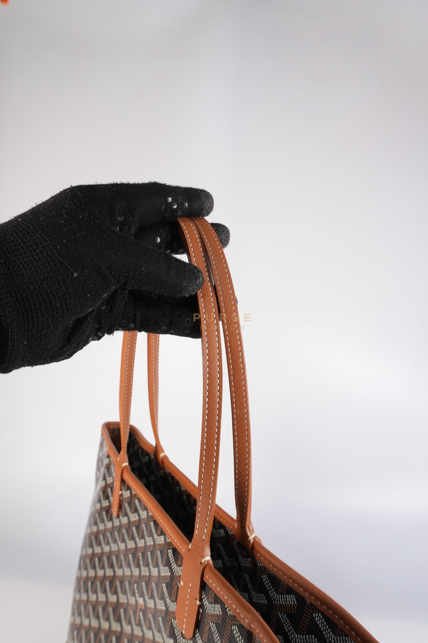 Artois PM Tan in Goyardine Canvas | Purse Maison Luxury Bags Shop