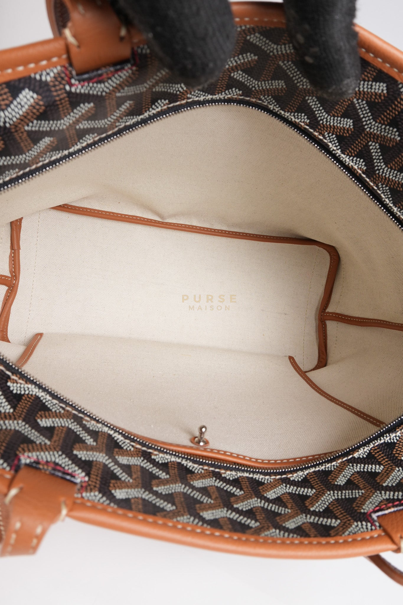 Artois PM Tan in Goyardine Canvas | Purse Maison Luxury Bags Shop