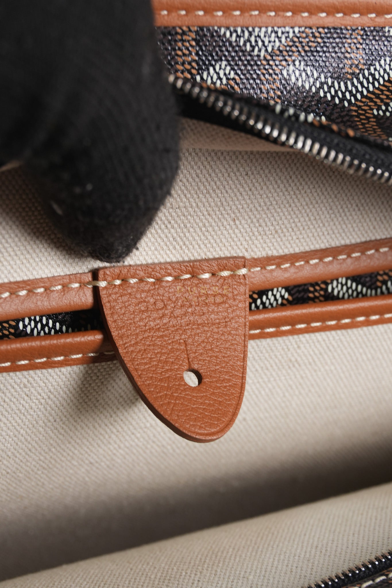 Artois PM Tan in Goyardine Canvas | Purse Maison Luxury Bags Shop