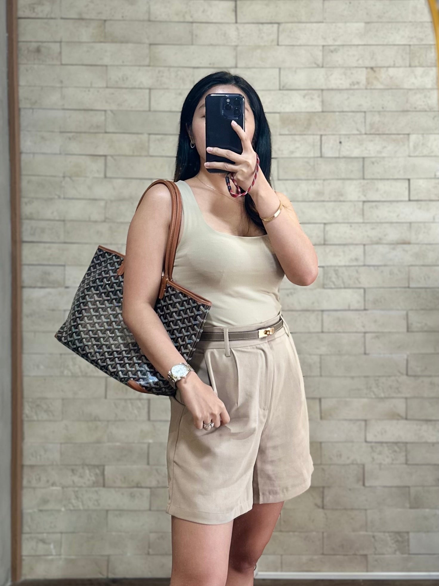 Artois PM in Black/Tan Tote Bag | Purse Maison Luxury Bags Shop