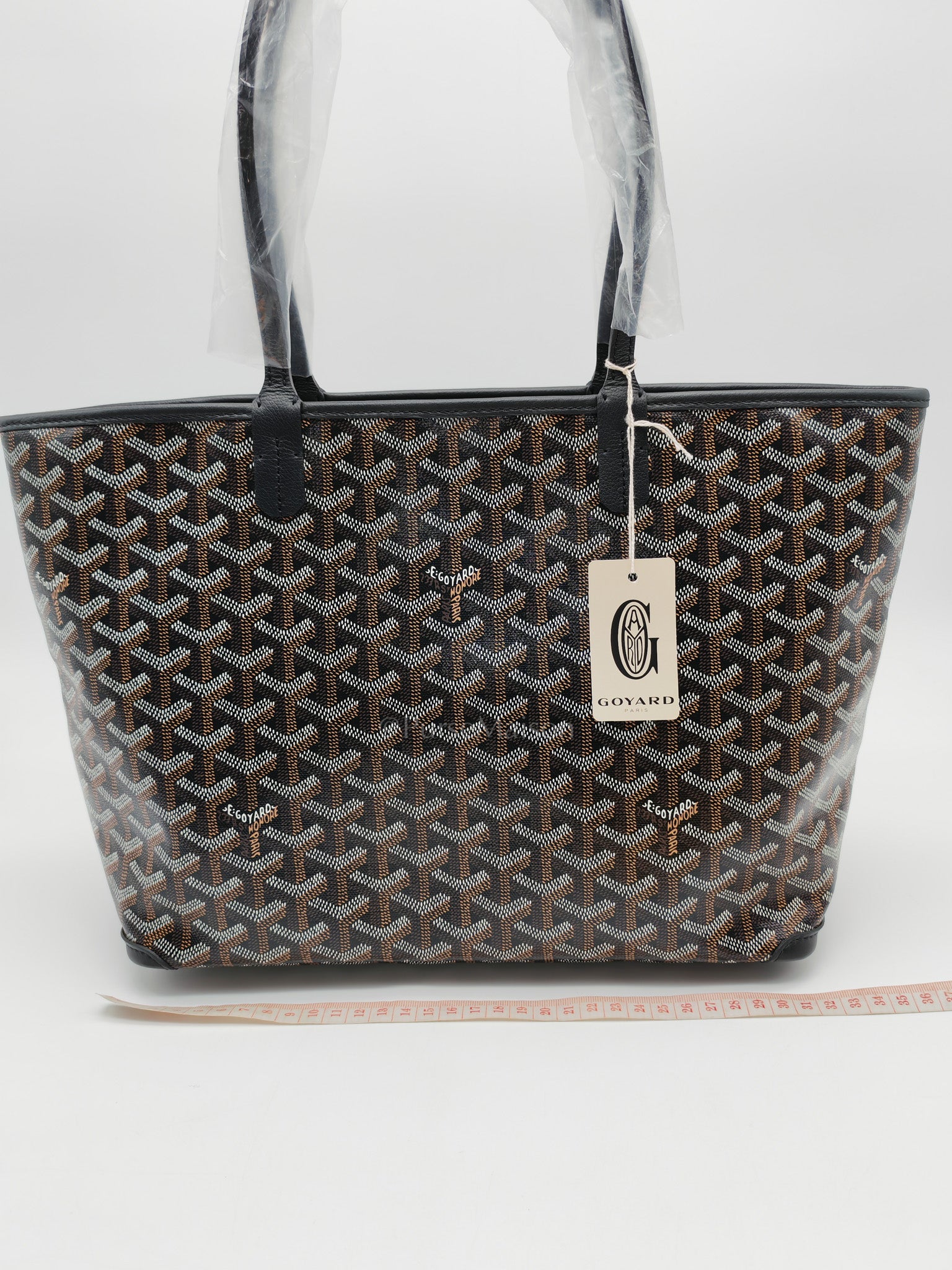 Artois PM Tote Bag in Black Goyardine Canvas | Purse Maison Luxury Bags Shop