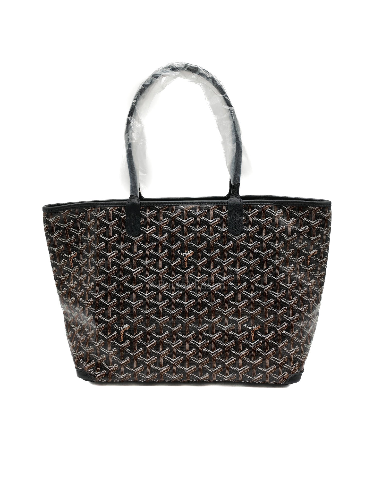 Artois PM Tote Bag in Black Goyardine Canvas | Purse Maison Luxury Bags Shop