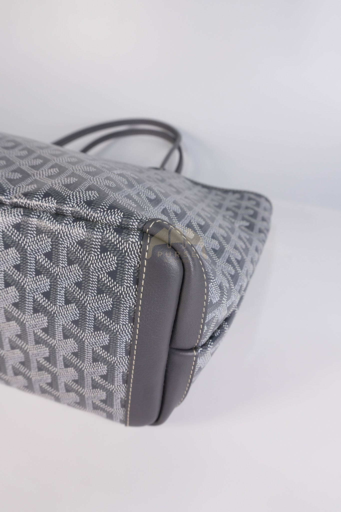 Artois PM Tote Bag in Gray Goyardine Canvas | Purse Maison Luxury Bags Shop