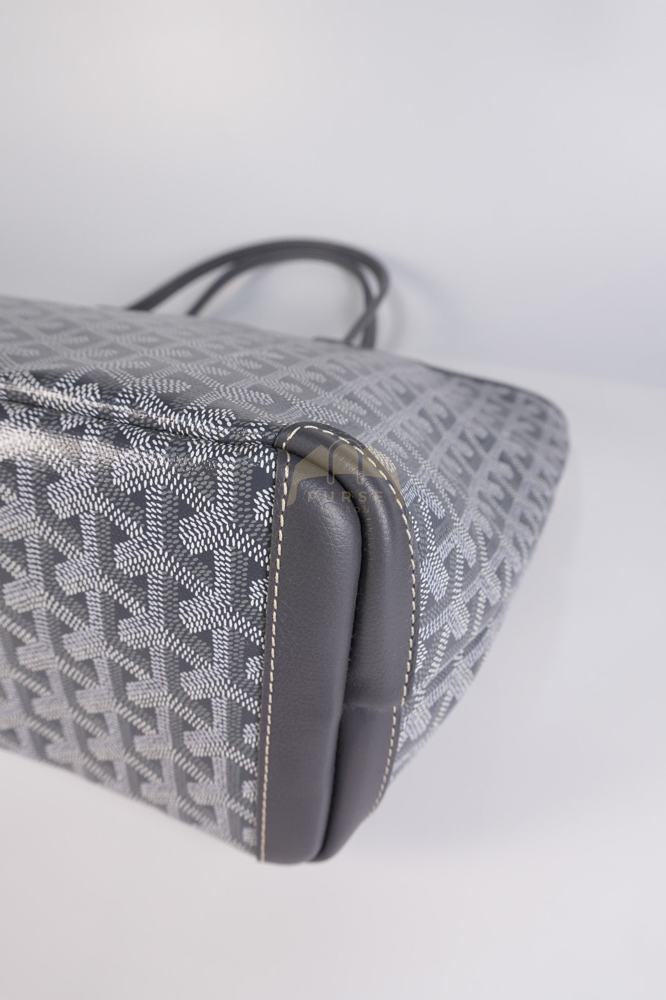 Artois PM Tote Bag in Gray Goyardine Canvas | Purse Maison Luxury Bags Shop