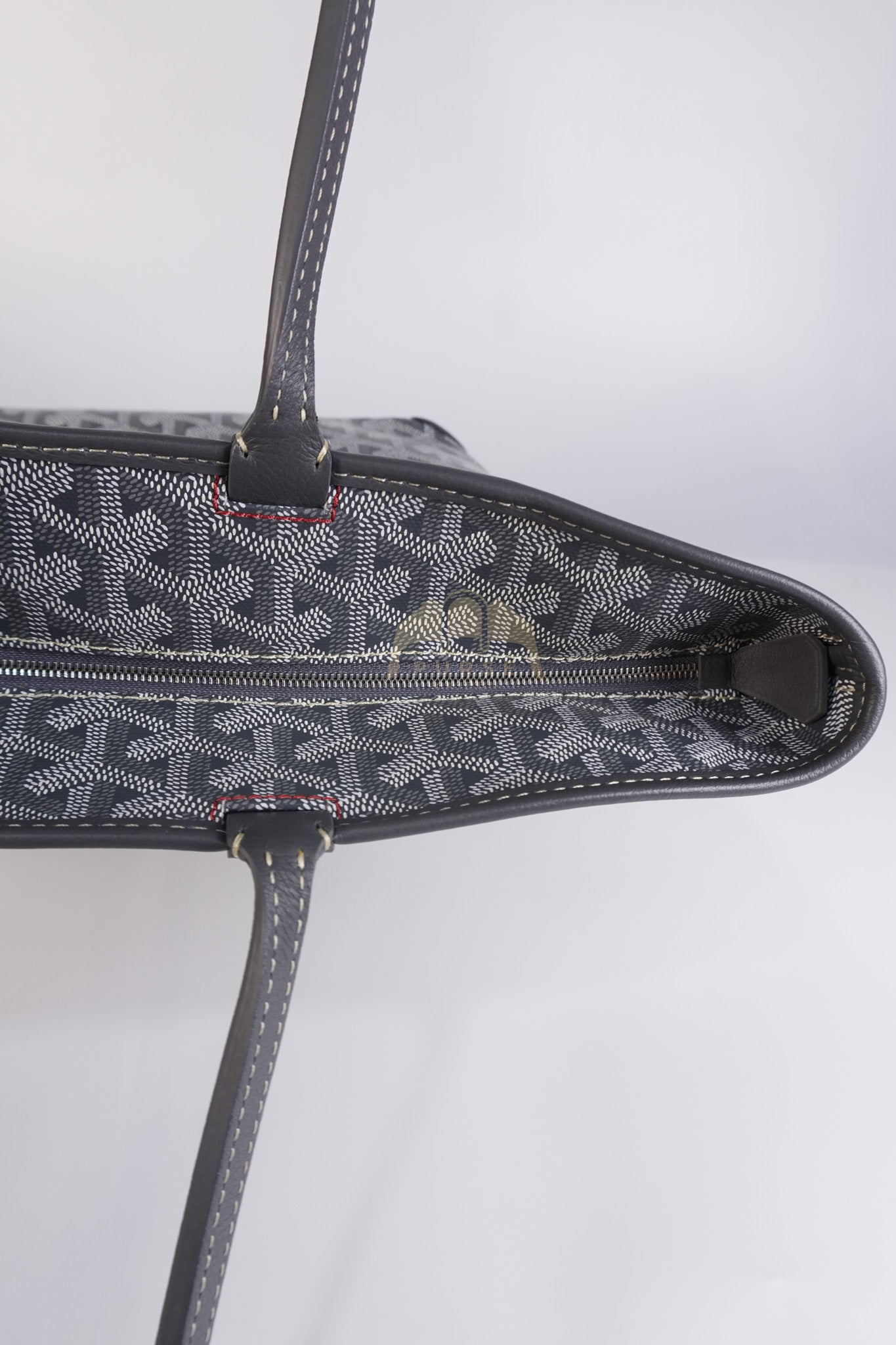 Artois PM Tote Bag in Gray Goyardine Canvas | Purse Maison Luxury Bags Shop