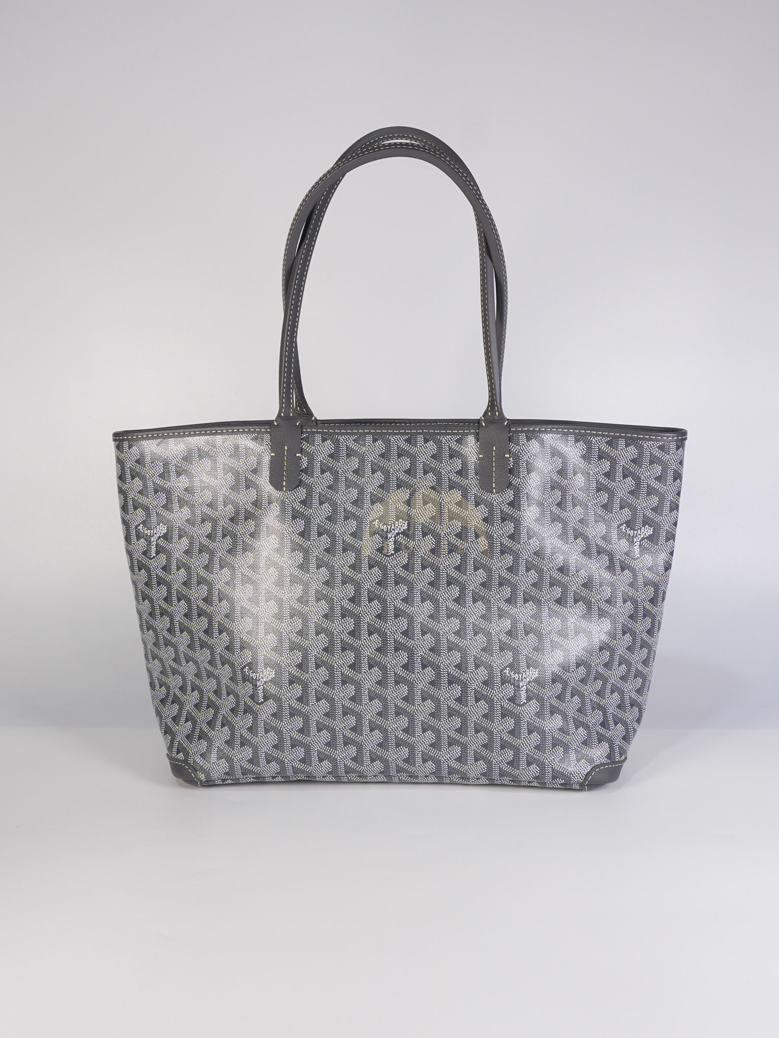 Artois PM Tote Bag in Gray Goyardine Canvas | Purse Maison Luxury Bags Shop