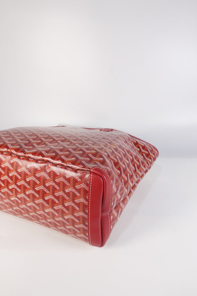 Artois PM Tote Bag in Red Goyardine Canvas | Purse Maison Luxury Bags Shop